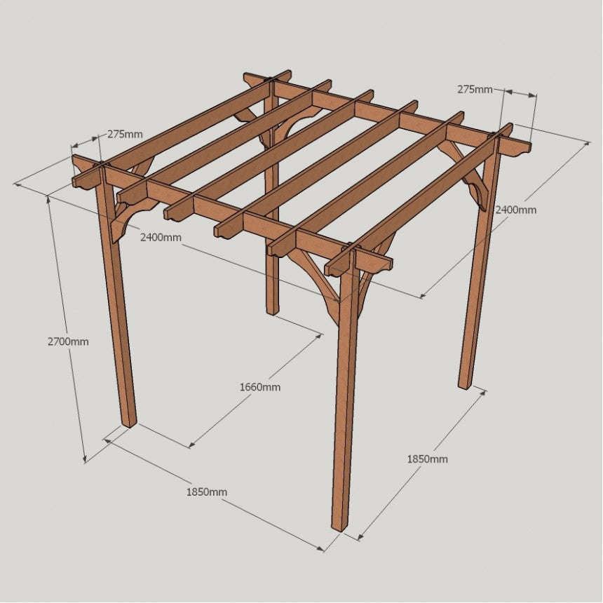 Exceptional Garden:Premium Pergola with Four Posts