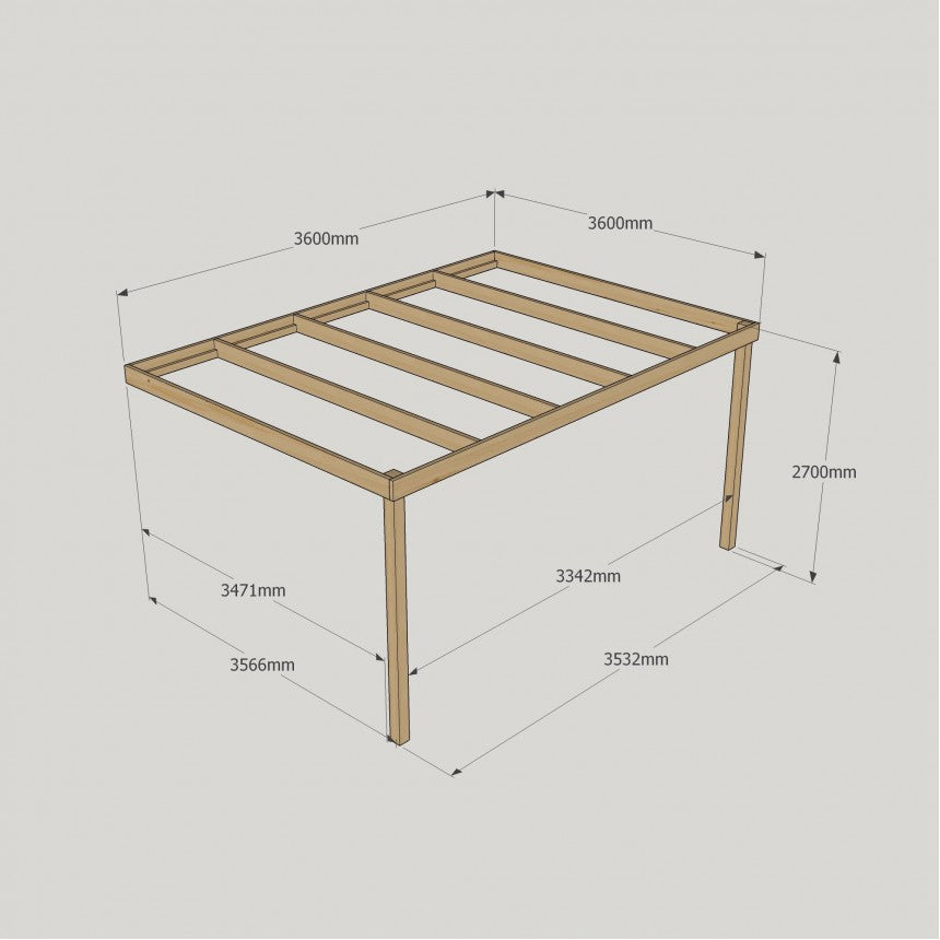 Lean To Box Pergola