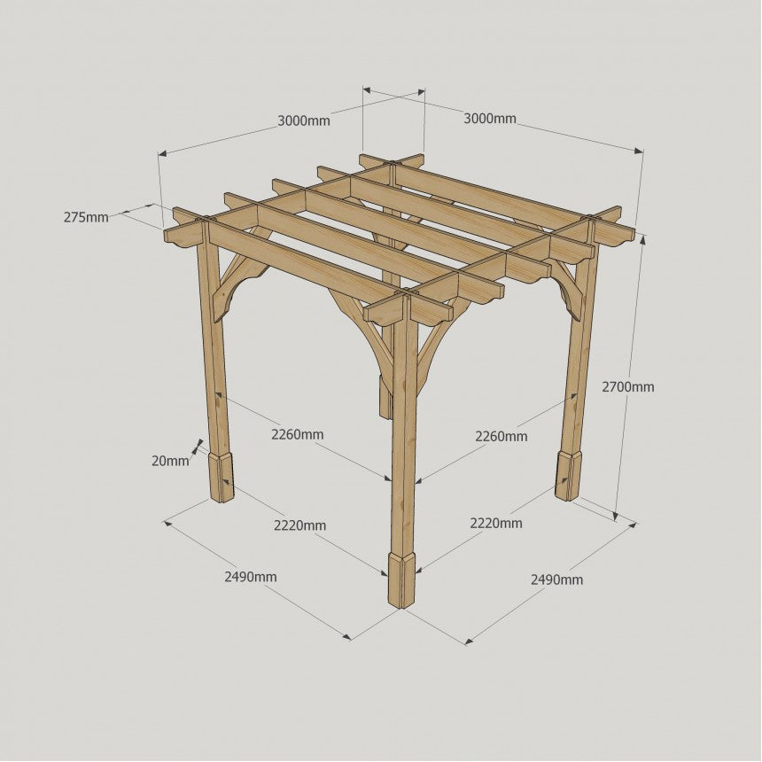 Premium Pergola with Four Posts