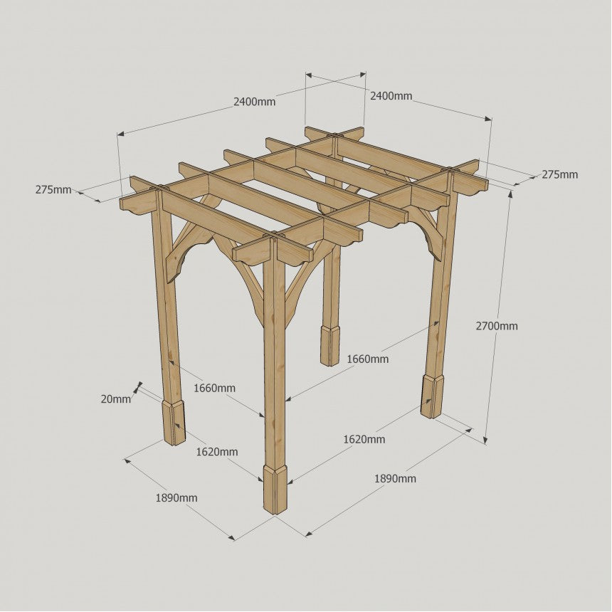 Premium Pergola with Four Posts