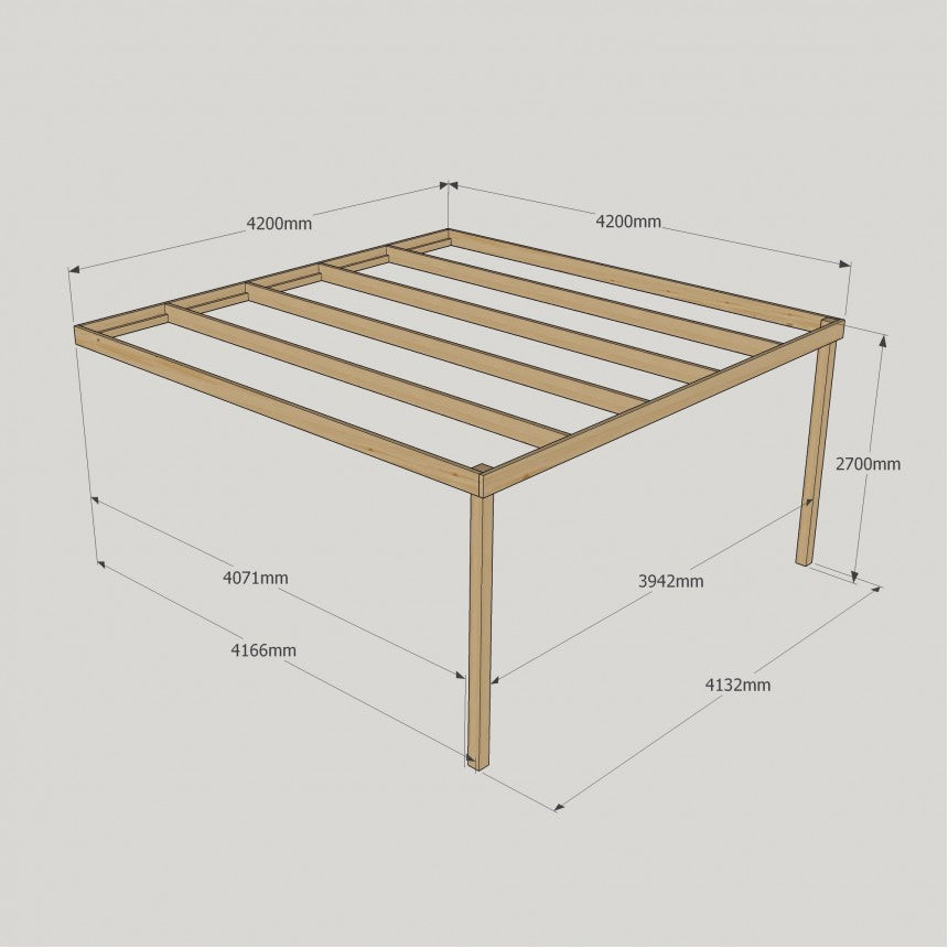 Lean To Box Pergola