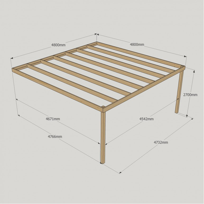 Lean To Box Pergola