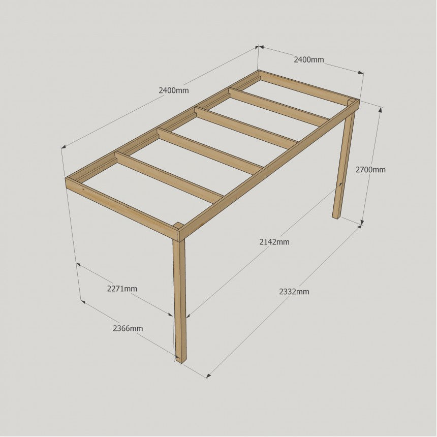 Lean To Box Pergola
