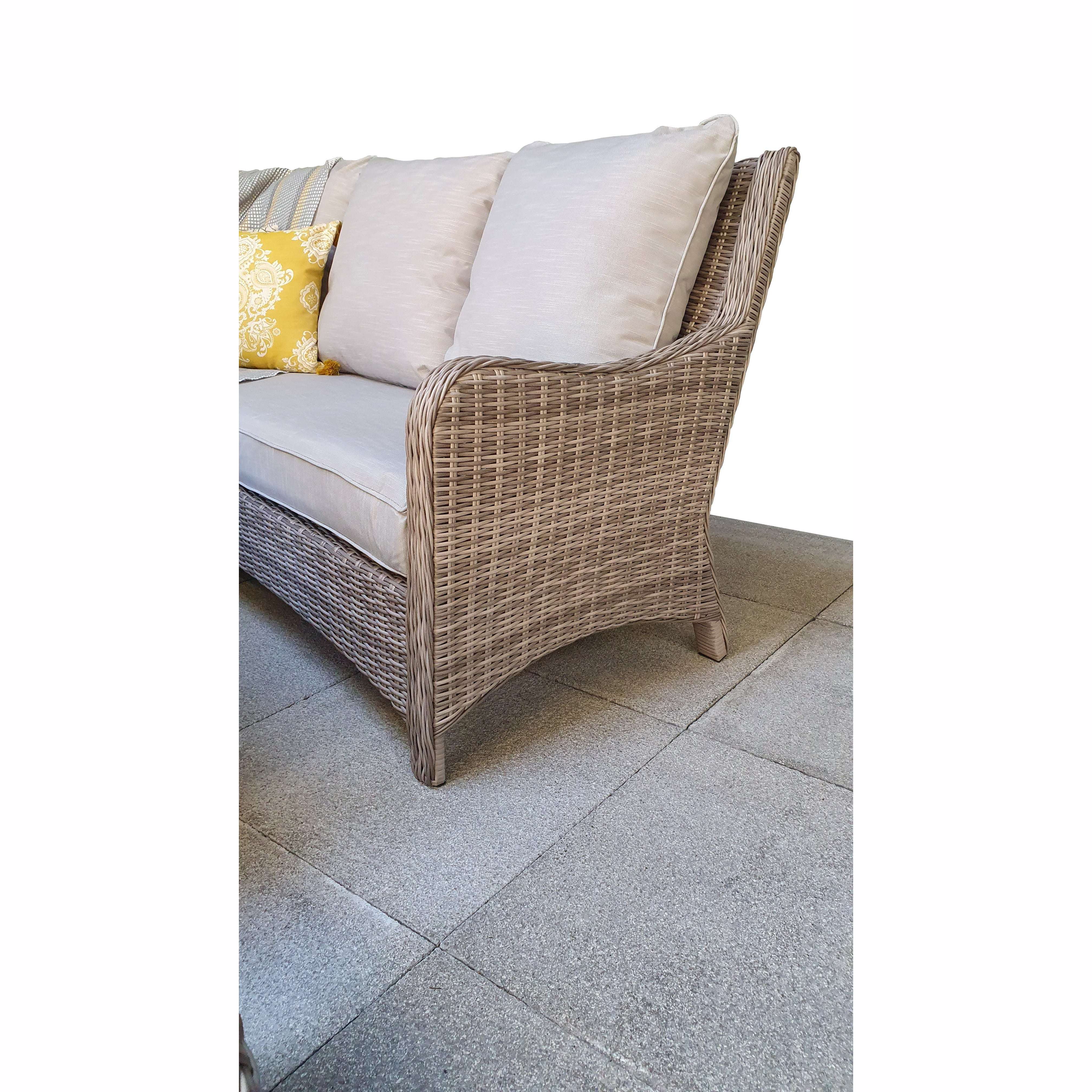 Exceptional Garden:Signature Weave Alexandra Corner Dining Set with Lifting Table