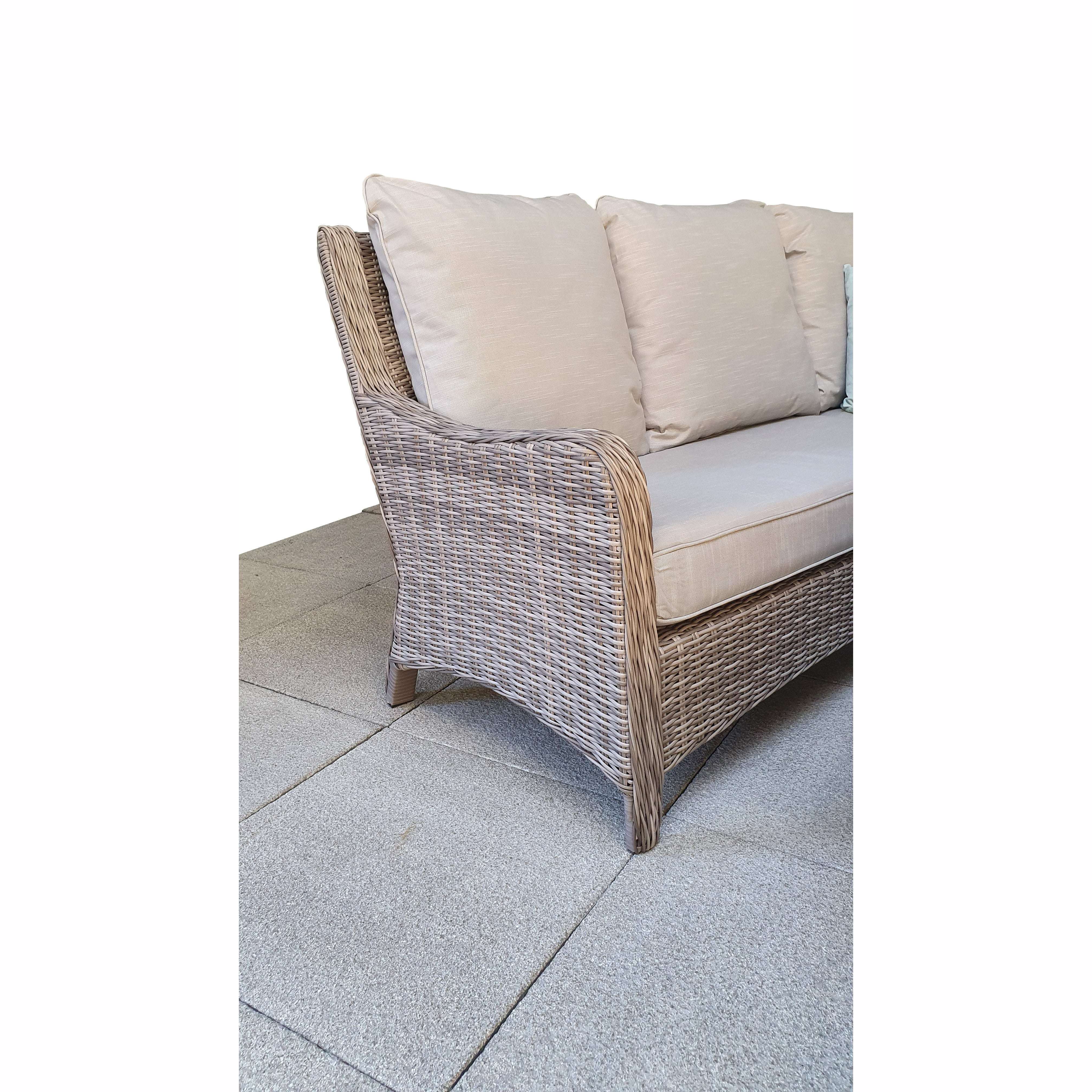 Exceptional Garden:Signature Weave Alexandra Corner Dining Set with Lifting Table