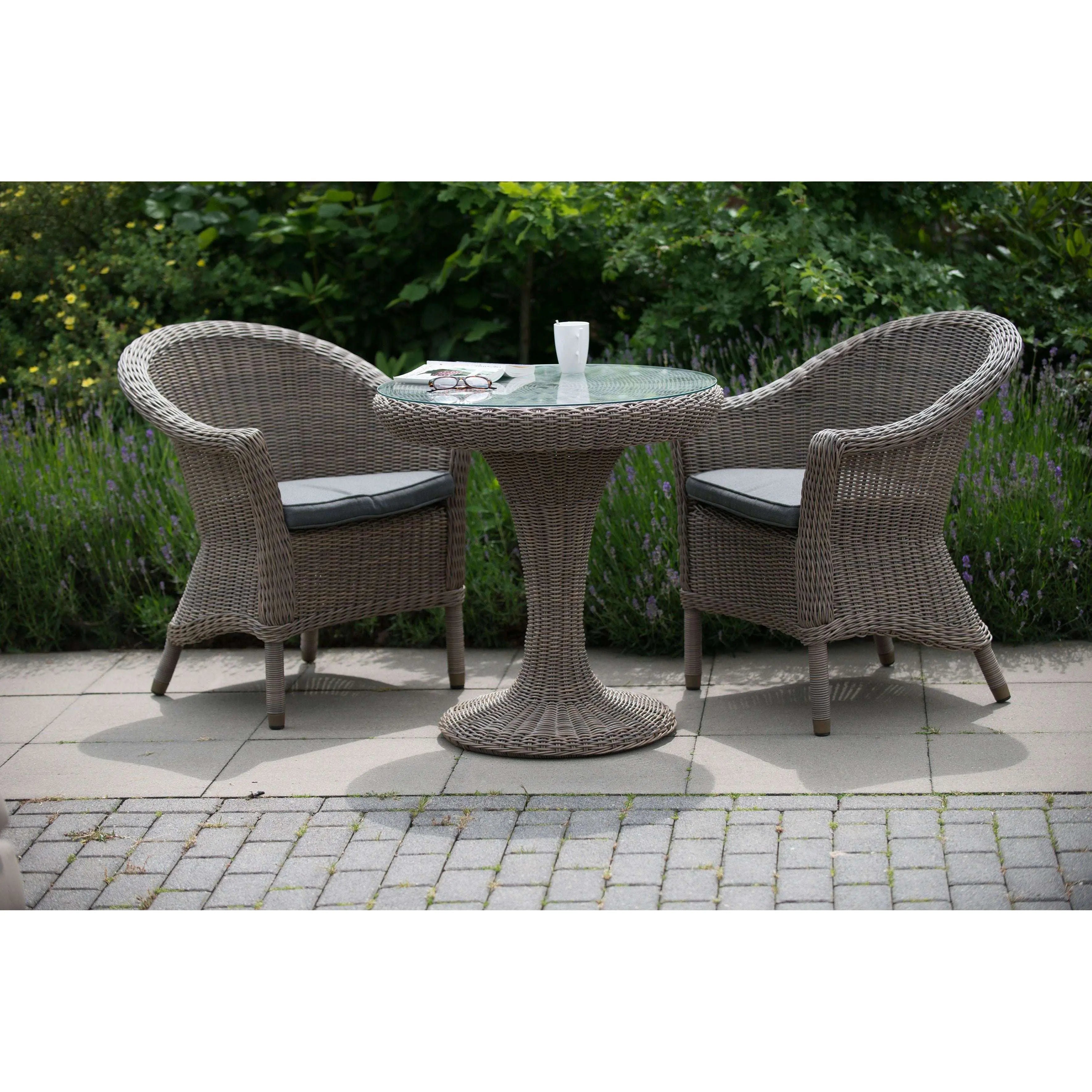 Exceptional Garden:4 Seasons Outdoor Chester Bistro set with Victoria Bistro Table