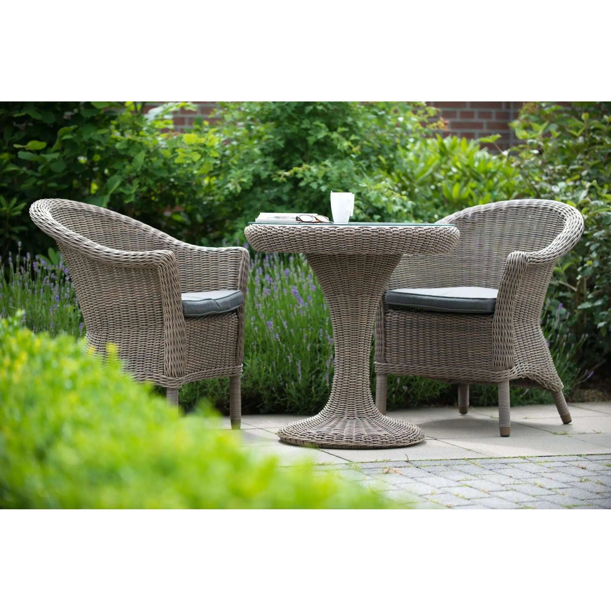 Exceptional Garden:4 Seasons Outdoor Chester Bistro set with Victoria Bistro Table