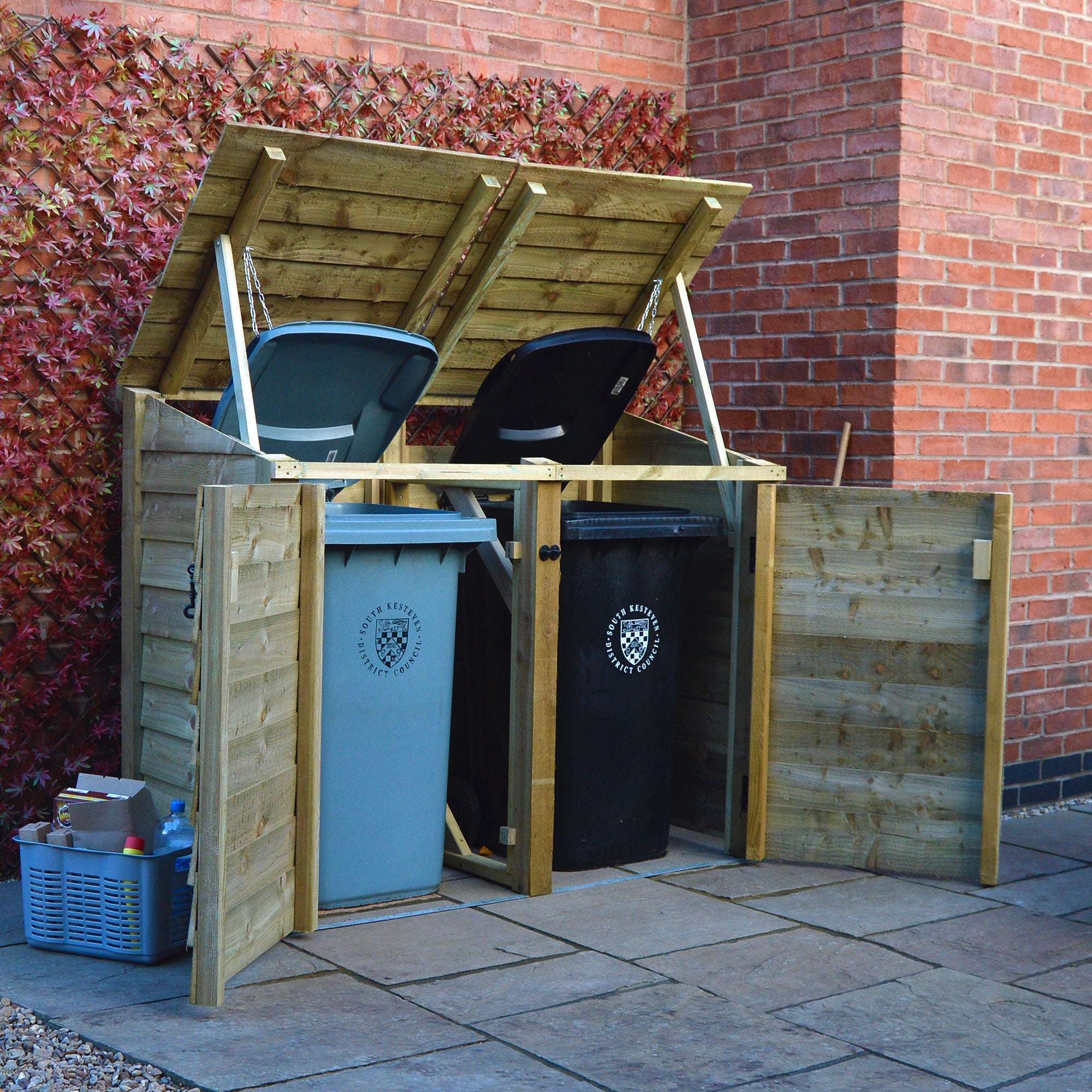 Rutland Country Morcott Double Wheelie Bin Storage Unit:Rutland County,Exceptional Garden