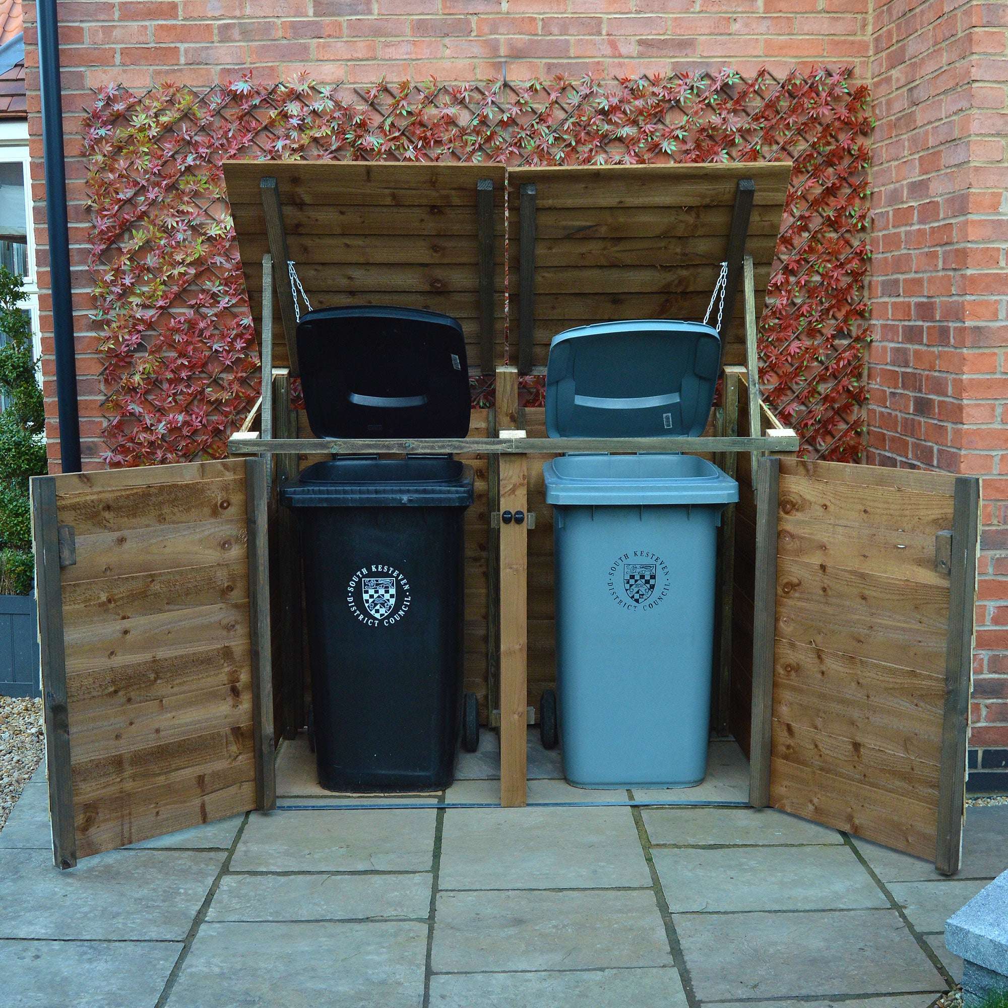 Rutland Country Morcott Double Wheelie Bin Storage Unit:Rutland County,Exceptional Garden