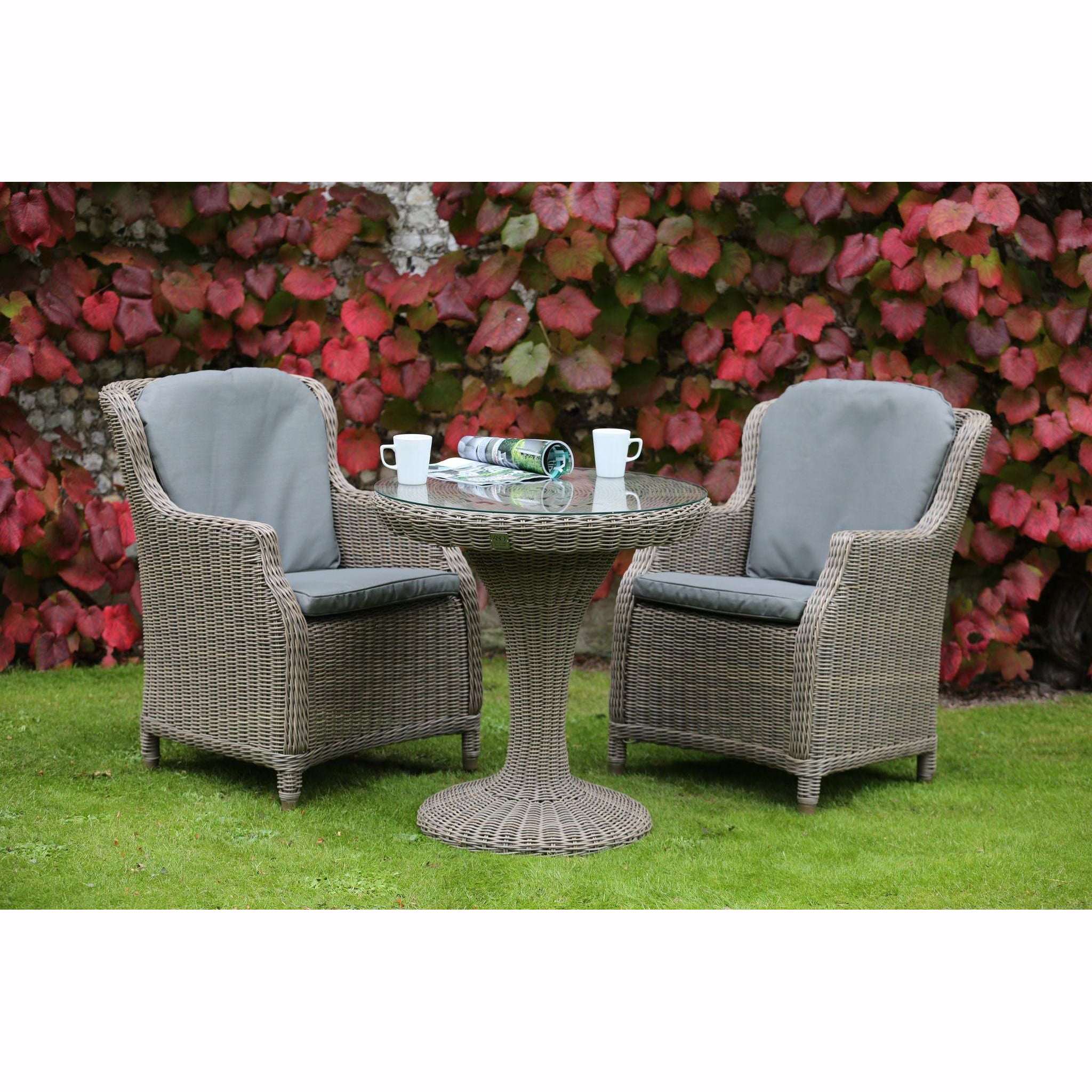 Exceptional Garden:4 Seasons Outdoor Brighton Bistro Set with Victoria Bistro Table
