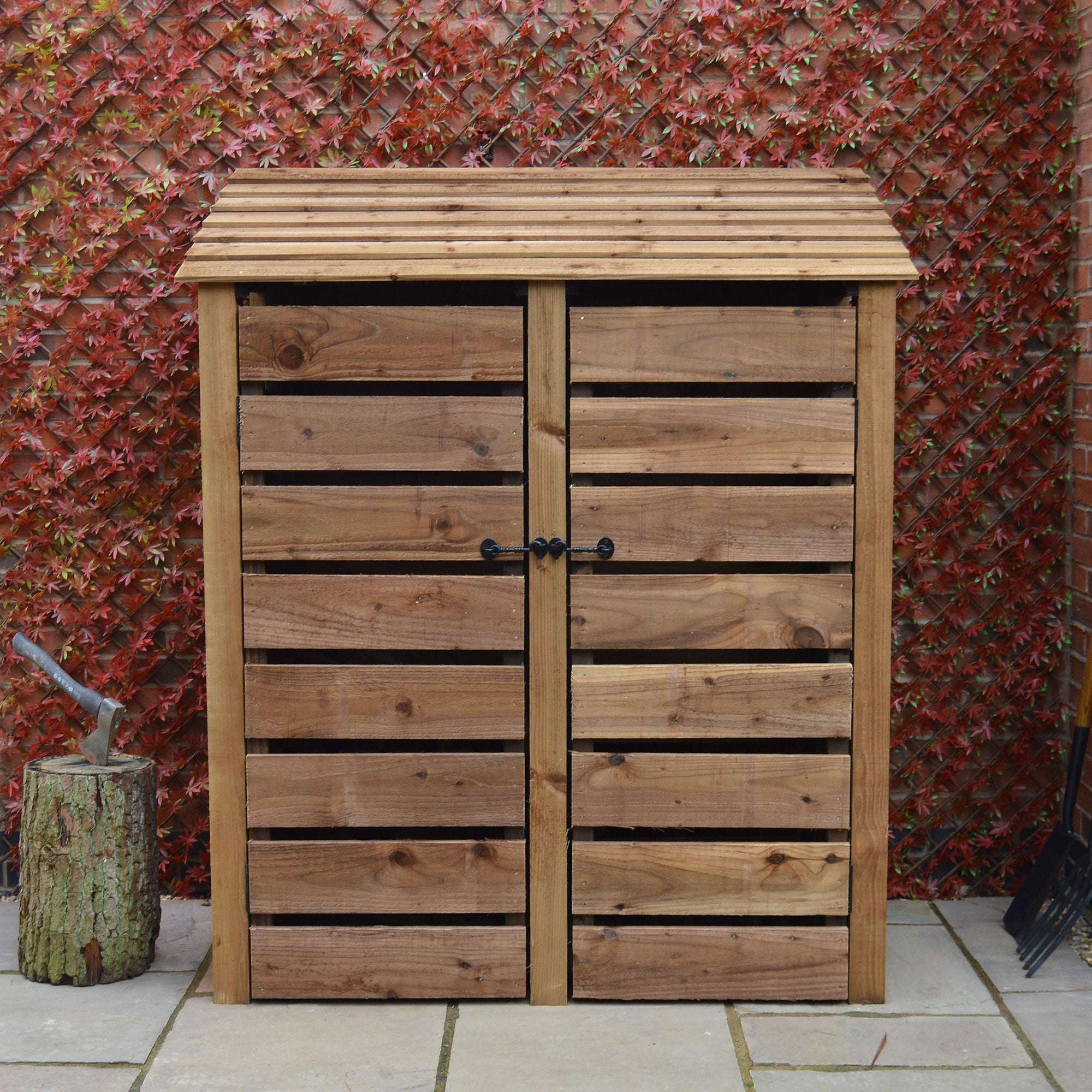 Exceptional Garden:Rutland Country Cottesmore Log Store with Door - 6ft