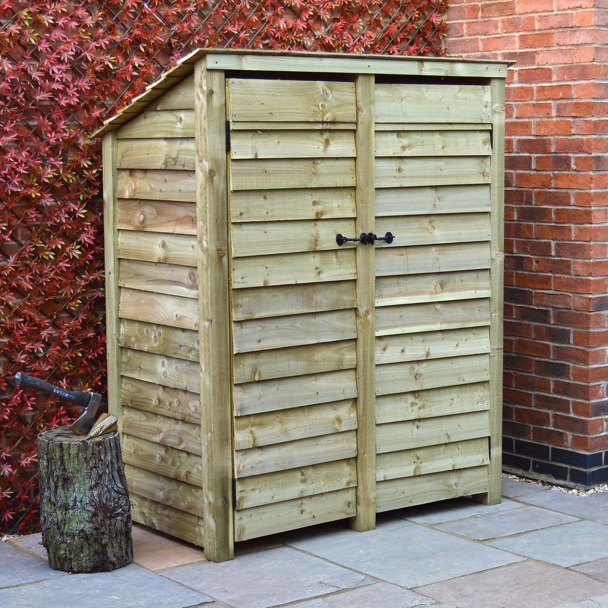 Rutland Country Cottesmore Log Store with Door - 6ft:Rutland County,Exceptional Garden