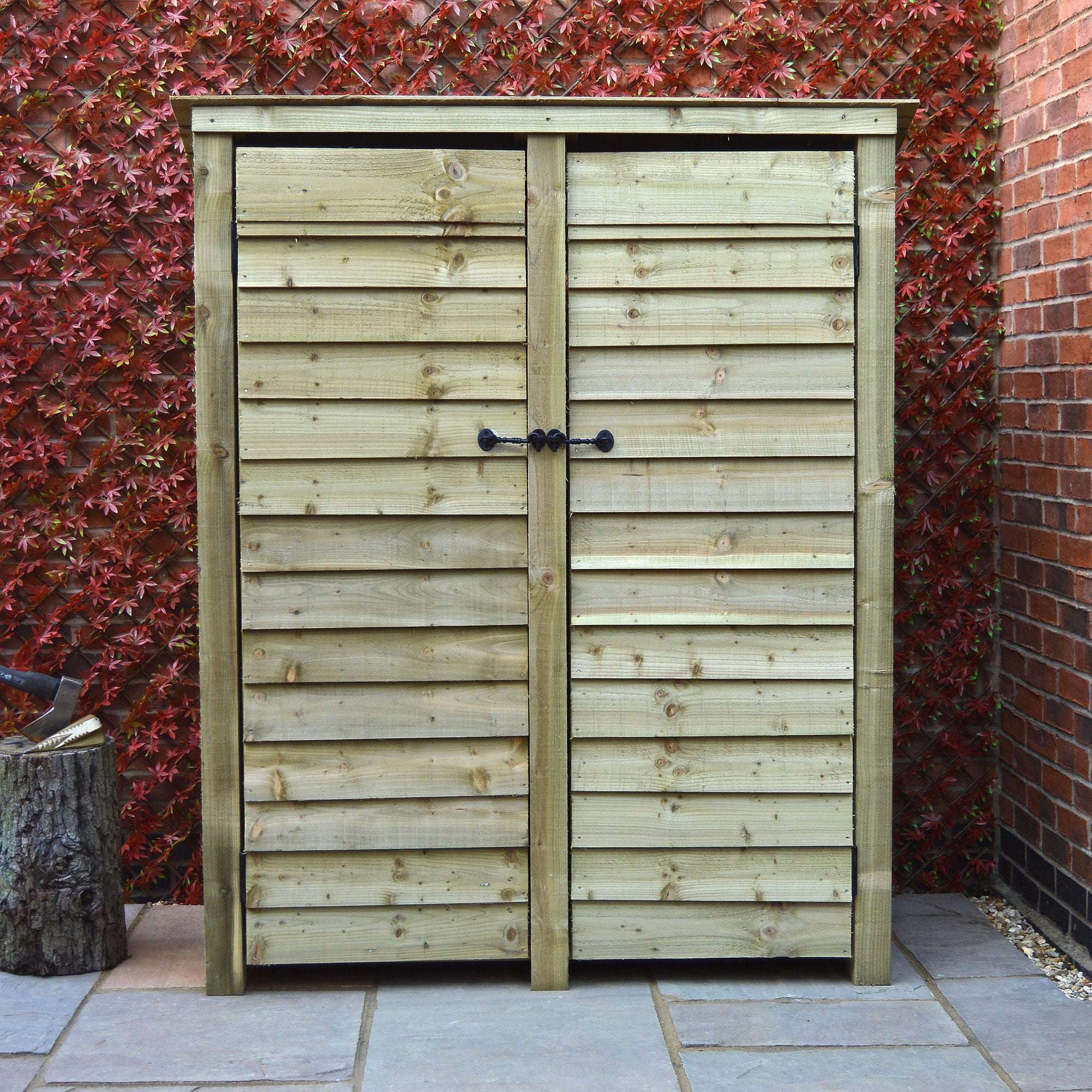 Exceptional Garden:Rutland Country Cottesmore Log Store with Door - 6ft