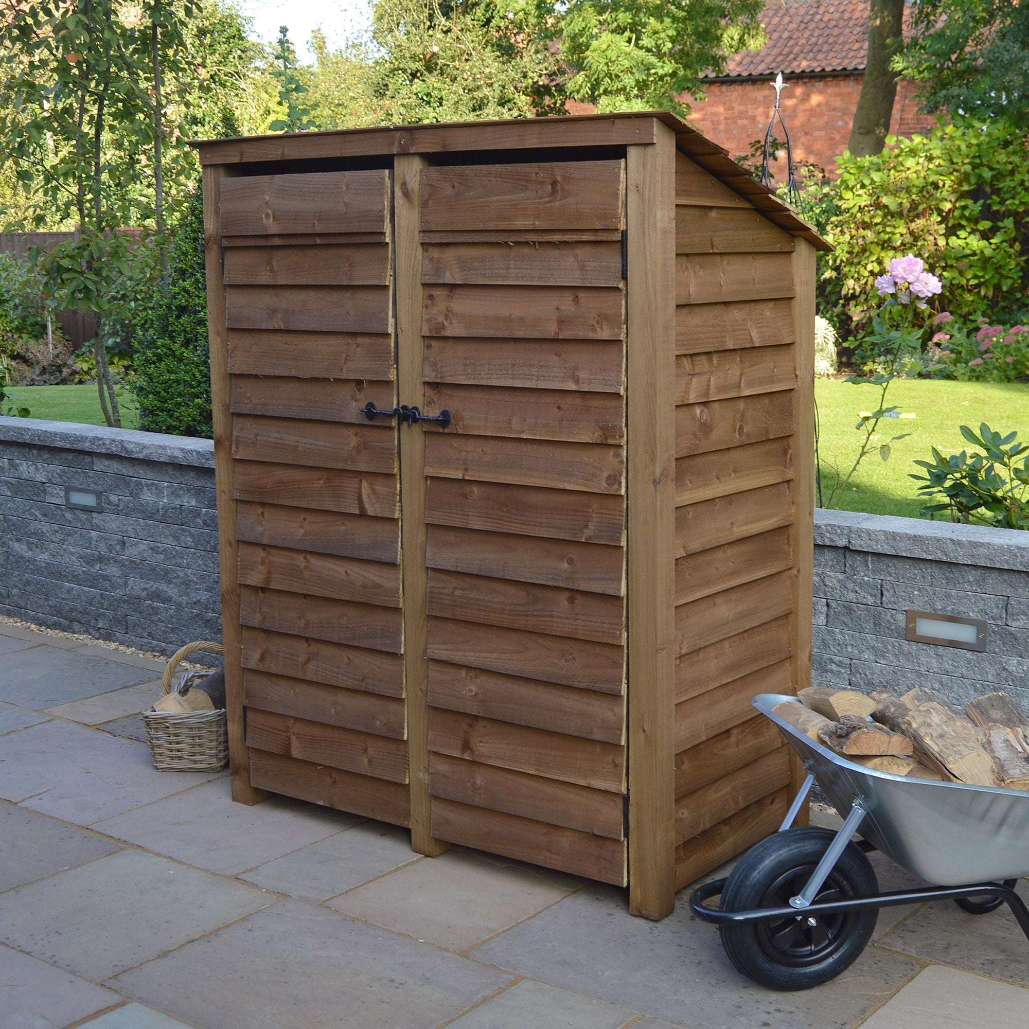 Rutland Country Cottesmore Log Store with Door - 6ft:Rutland County,Exceptional Garden