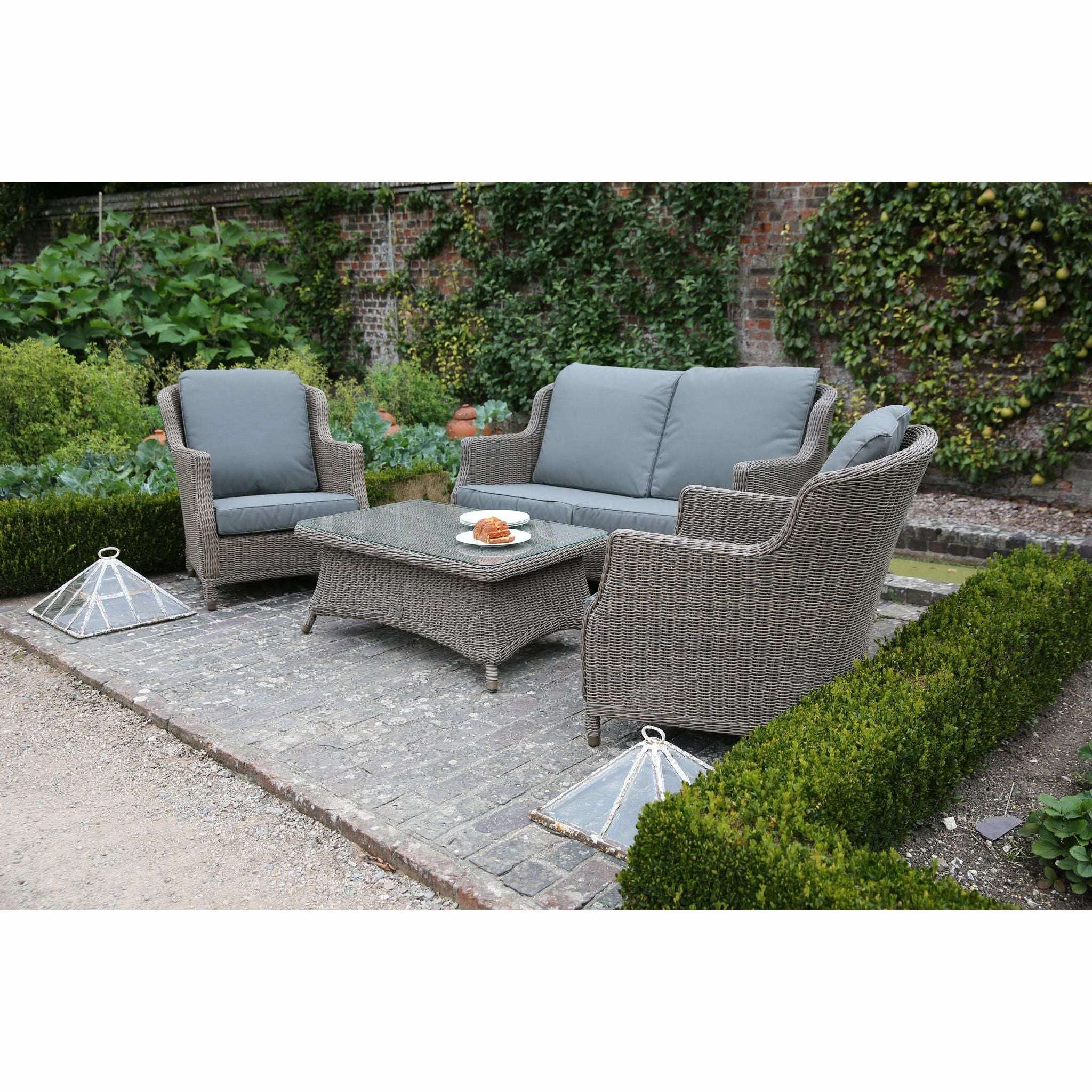 Exceptional Garden:4 Seasons Outdoor Brighton Lounge Set with Brighton Coffee Table