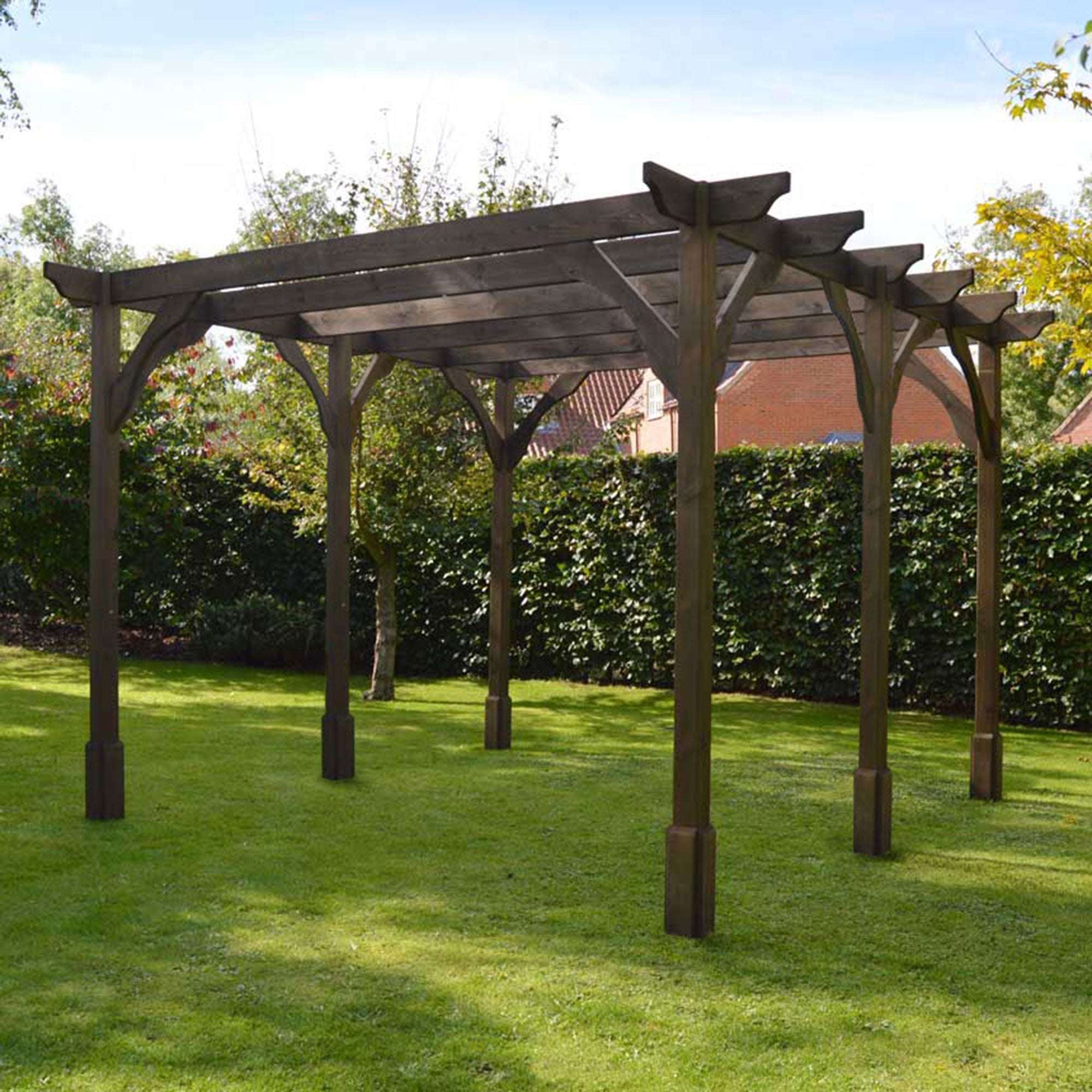 Premium Pergola with Six Posts:Rutland County,Exceptional Garden