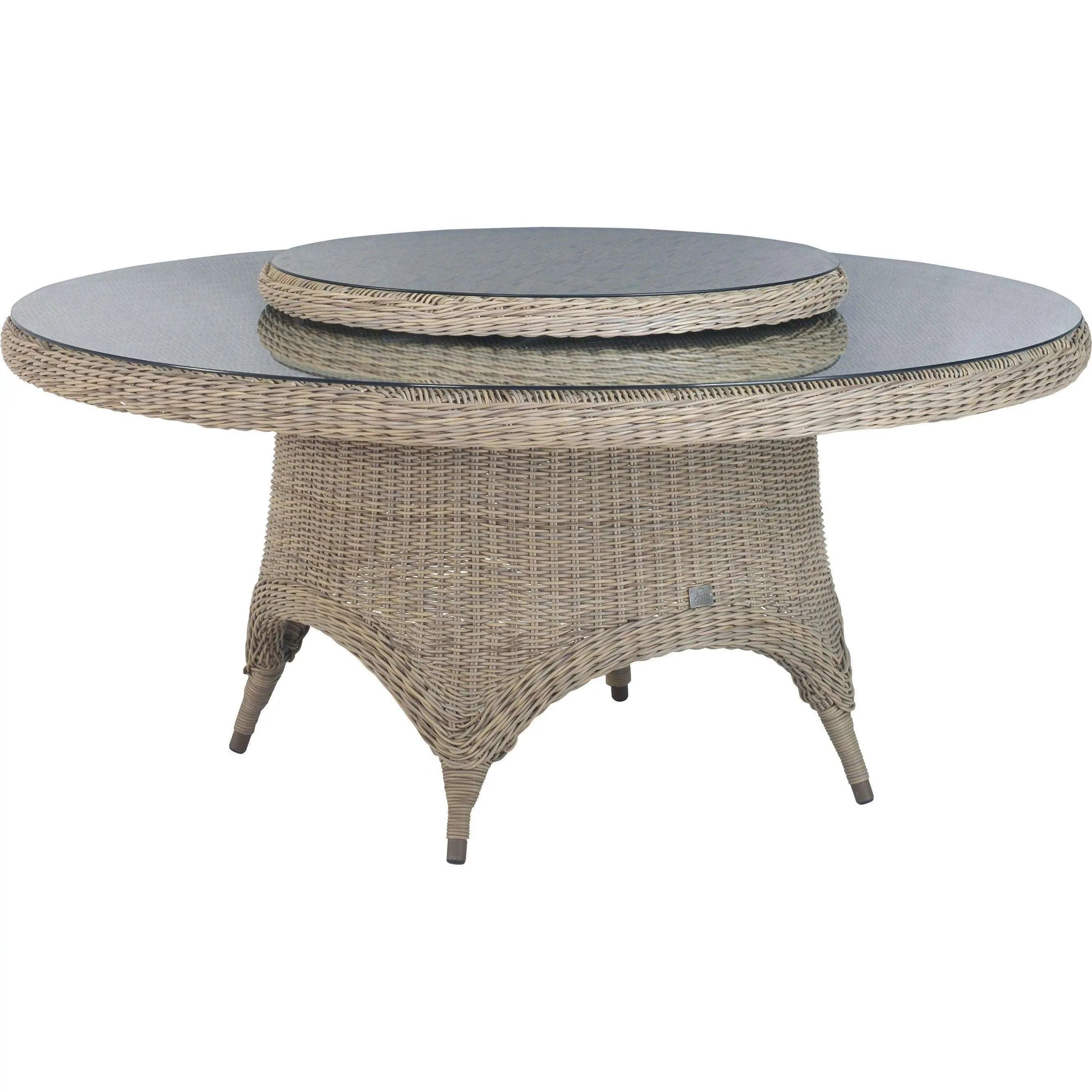 Exceptional Garden:4 Seasons Outdoor Chester 6 Seat Dining set with Victoria 170cm Table and Lazy Susan