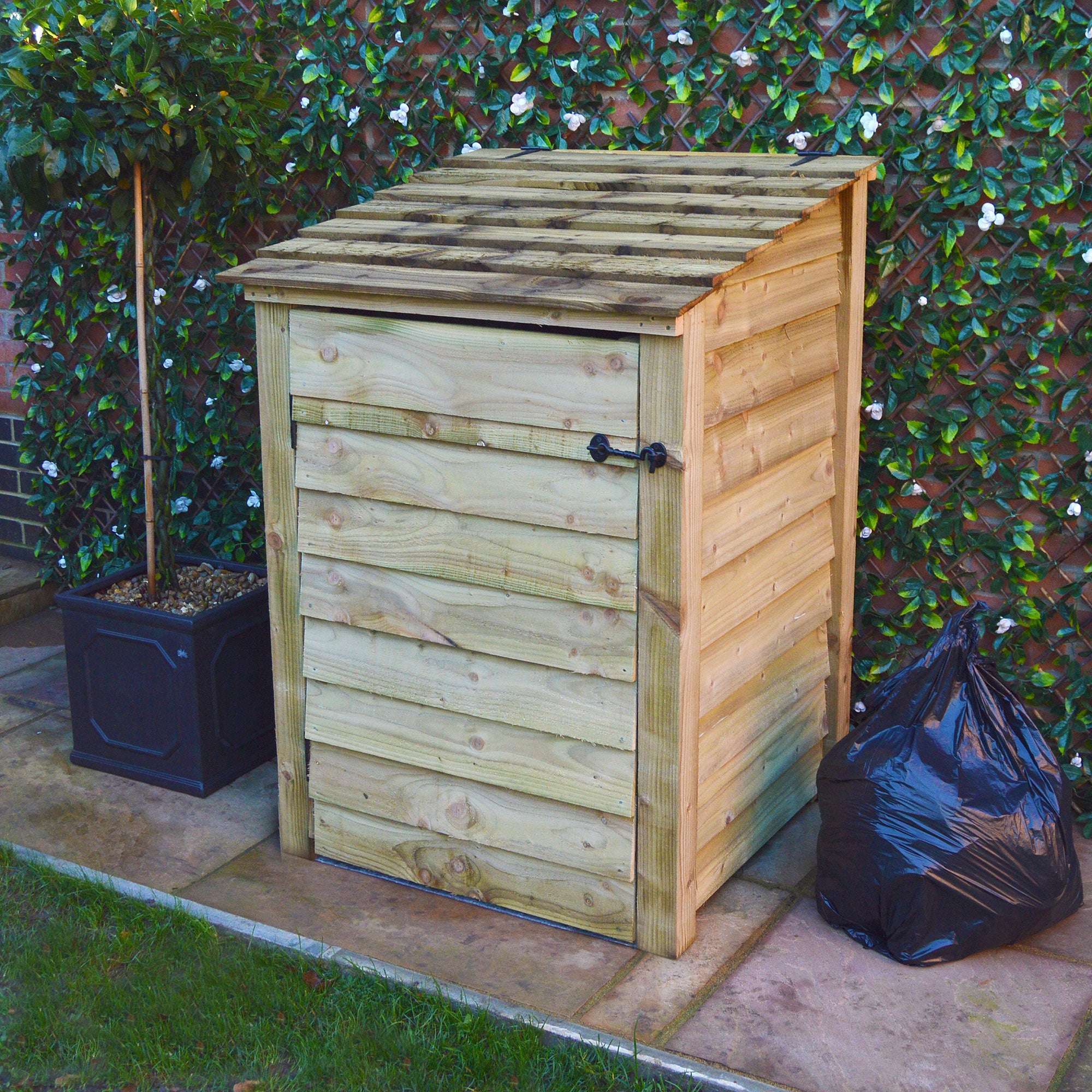 Exceptional Garden:Rutland Country Morcott Single Wheelie Bin Storage Unit