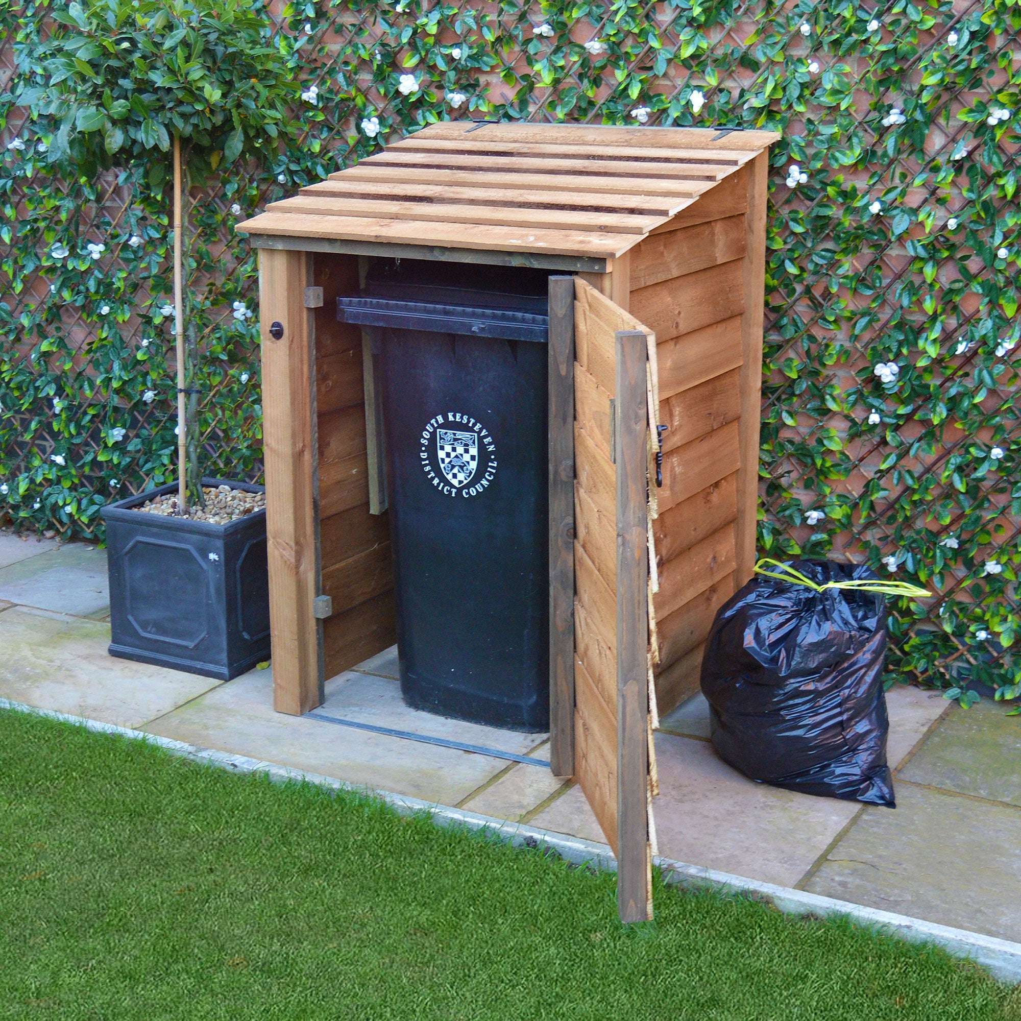 Exceptional Garden:Rutland Country Morcott Single Wheelie Bin Storage Unit