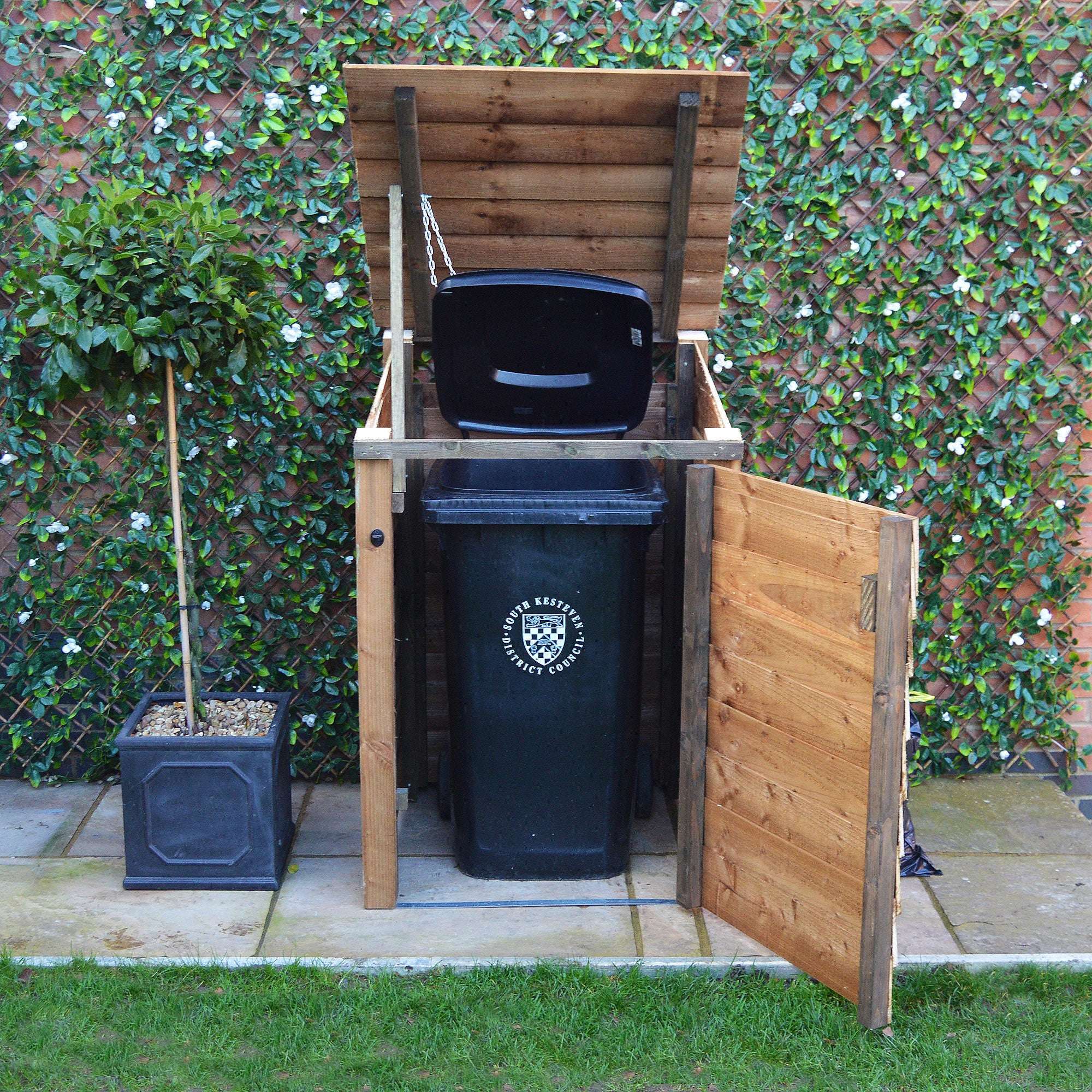 Rutland Country Morcott Single Wheelie Bin Storage Unit:Rutland County,Exceptional Garden