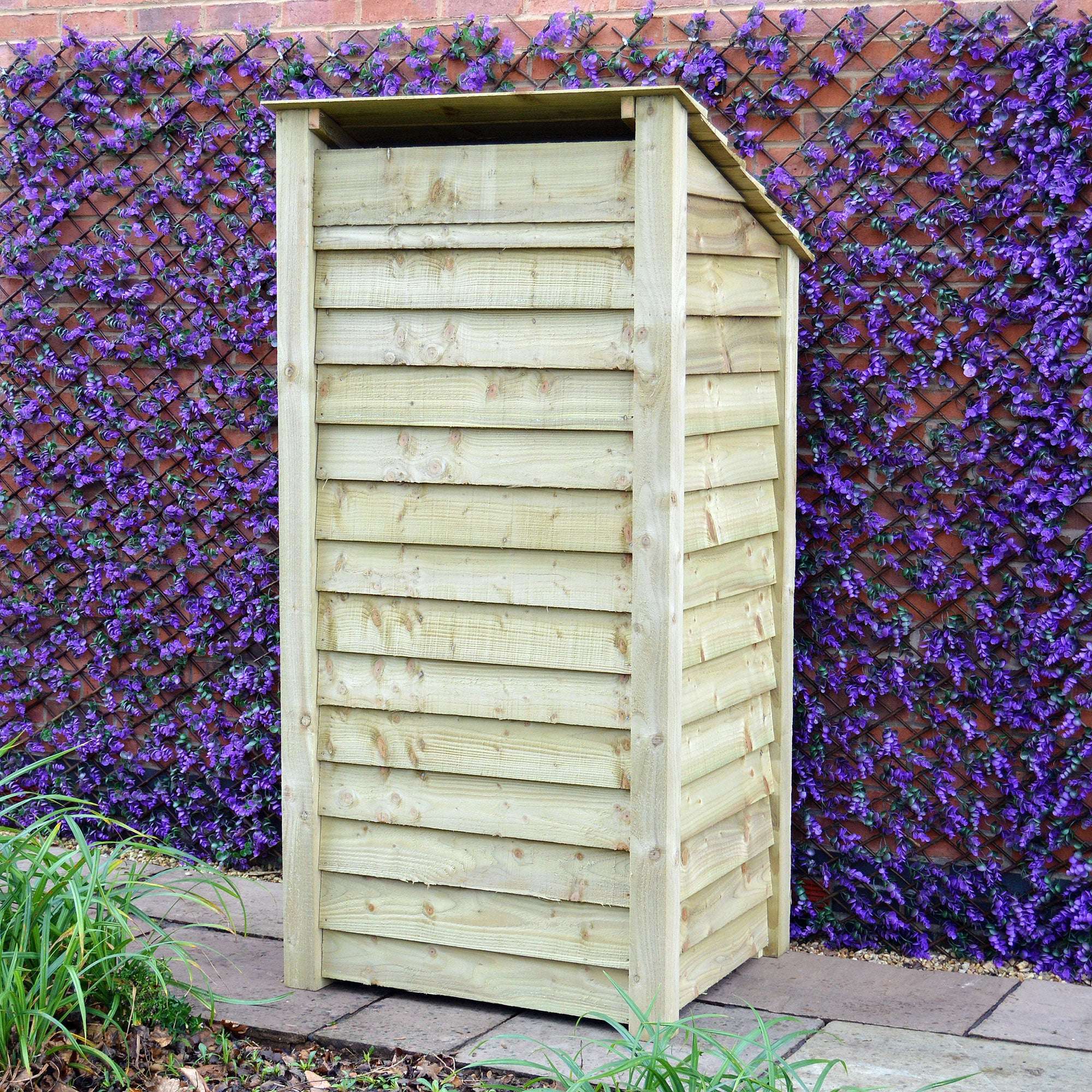 Exceptional Garden:Rutland County Burley Log Store with Door - 6ft