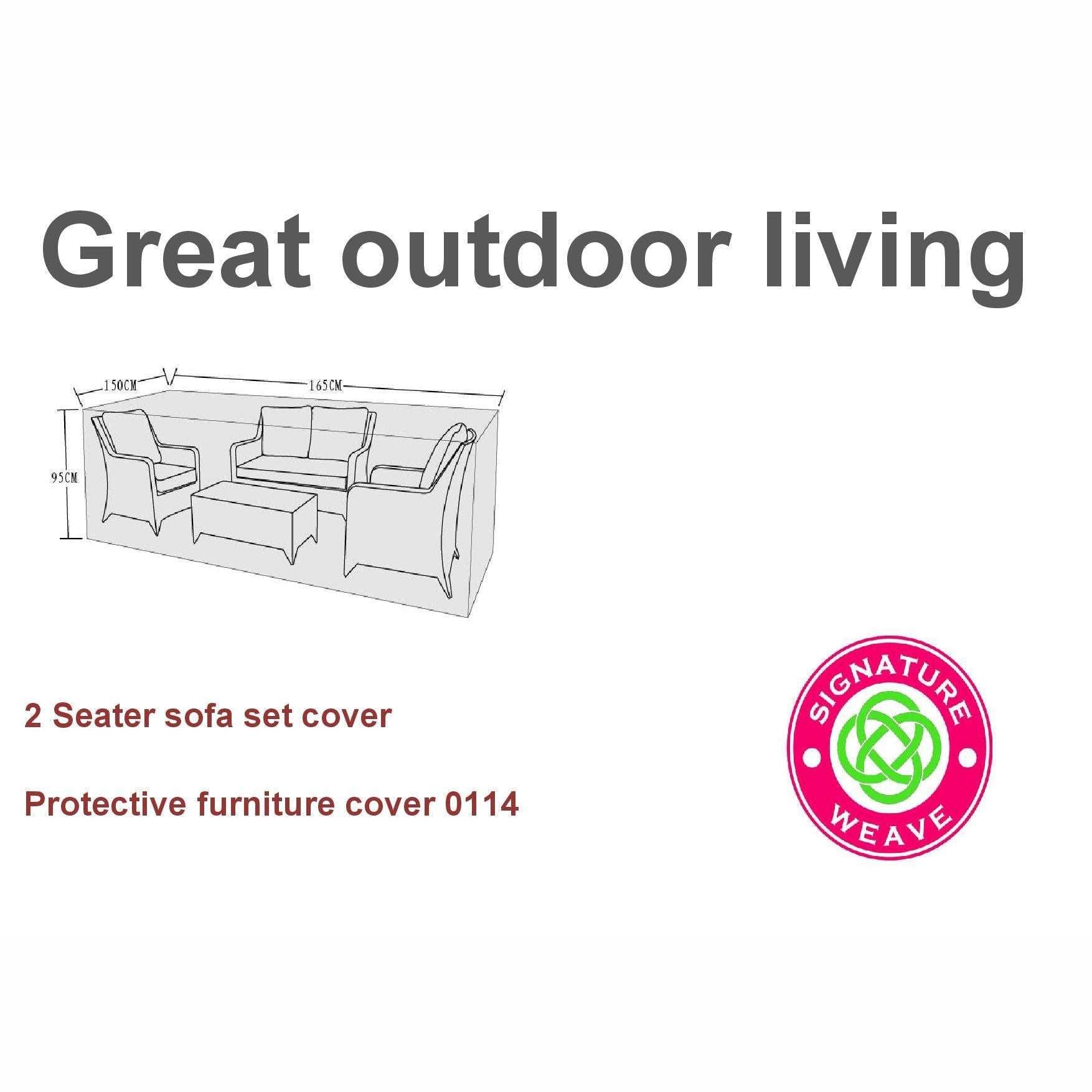 Exceptional Garden:Signature Weave 2-Seater sofa Furniture Cover