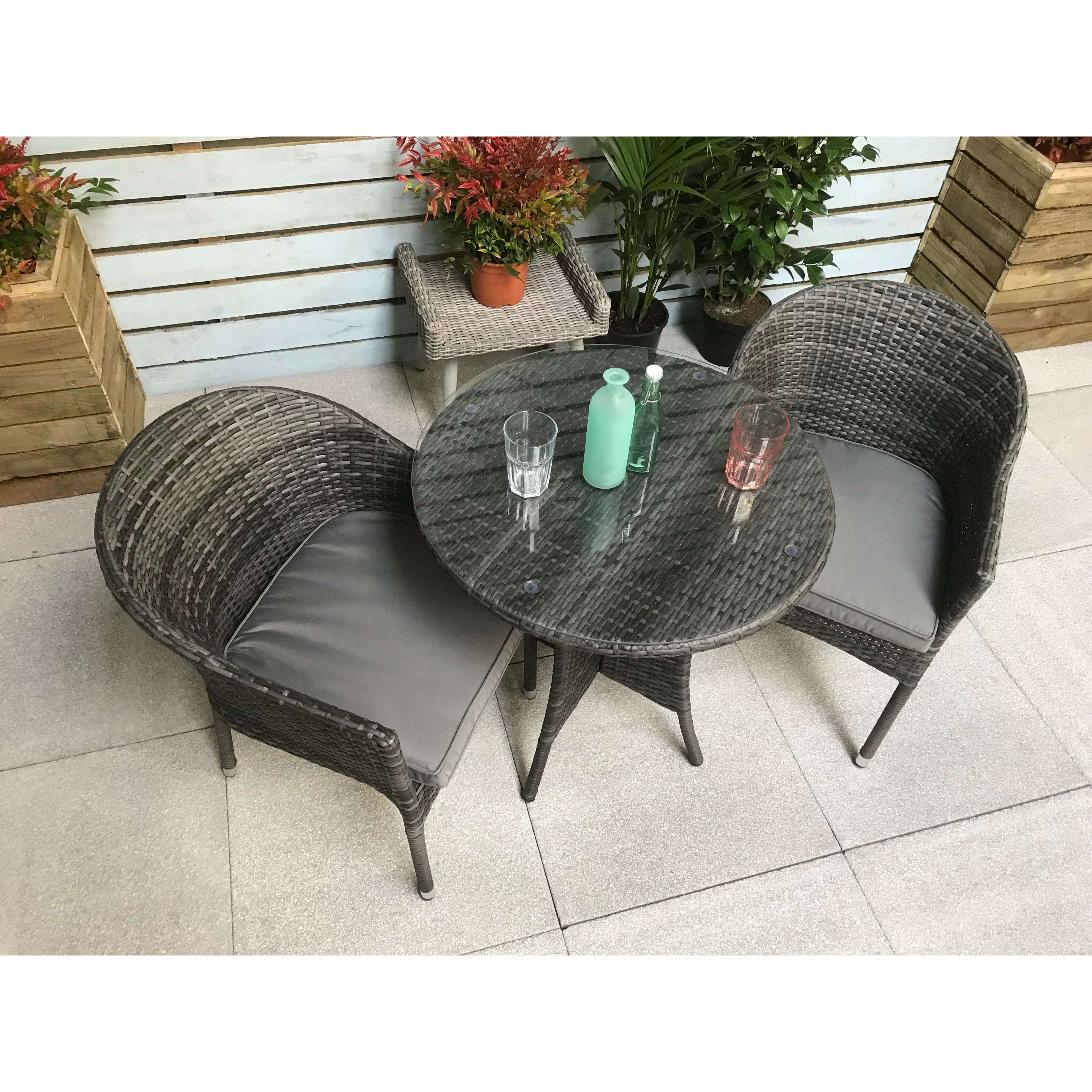 Exceptional Garden:Signature Weave Emily 2-Seater Bistro Set