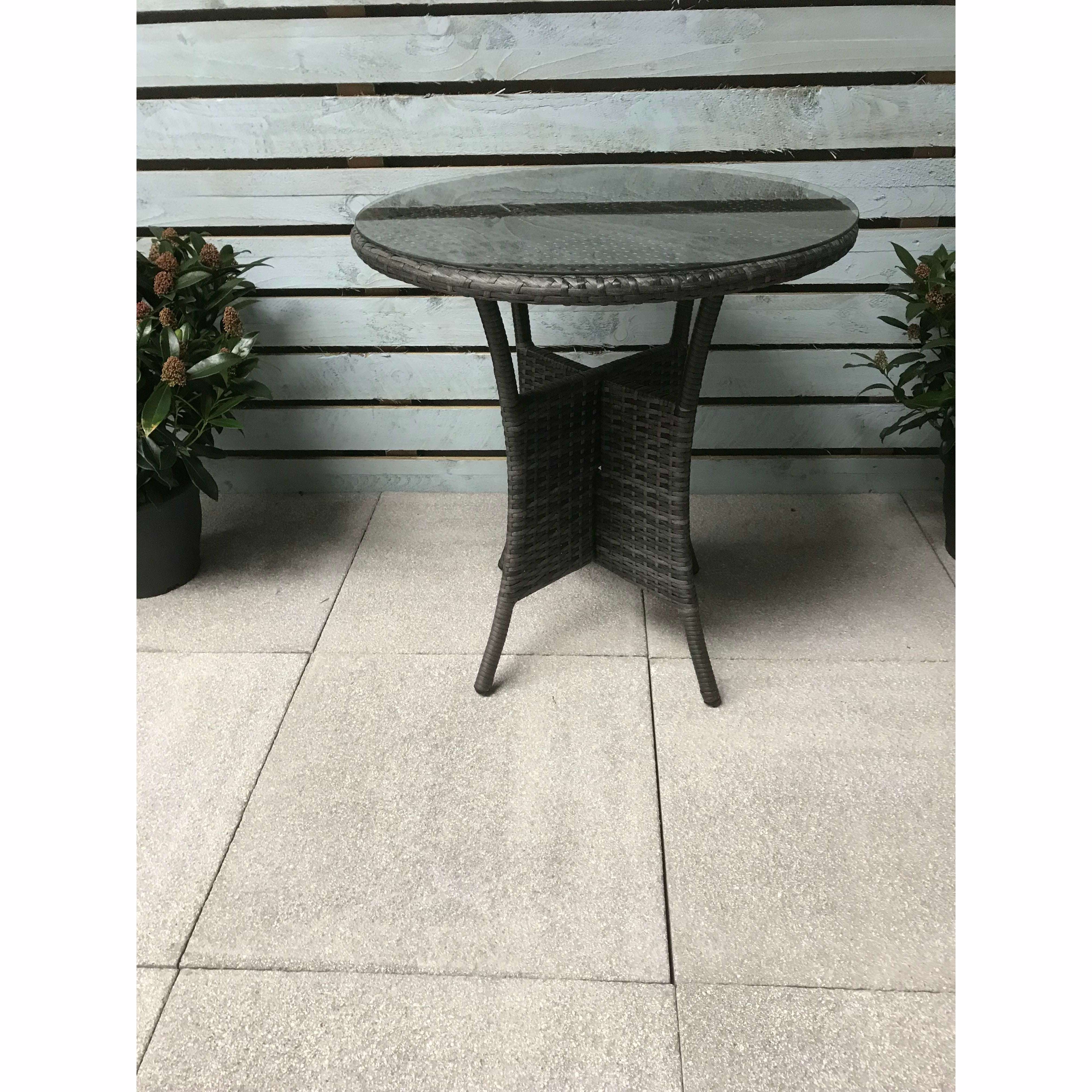 Exceptional Garden:Signature Weave Emily 70cm Bistro Table