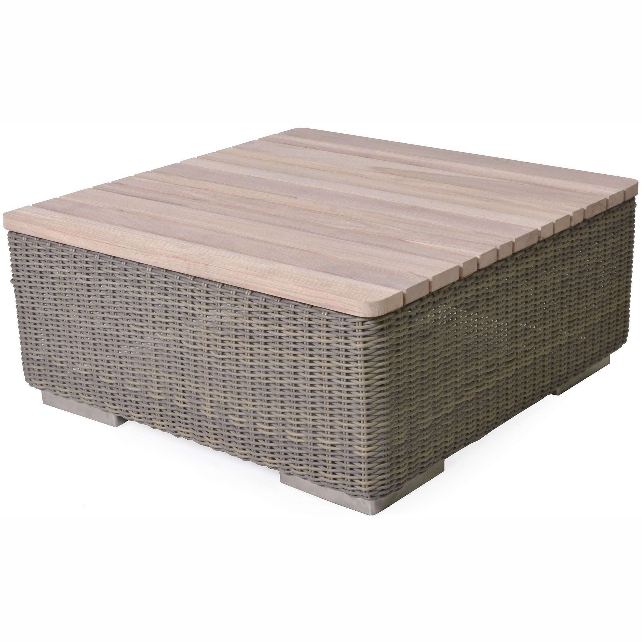 Exceptional Garden:4 Seasons Outdoor Kingston Pure Corner Lounge Set with Teak Coffee Table