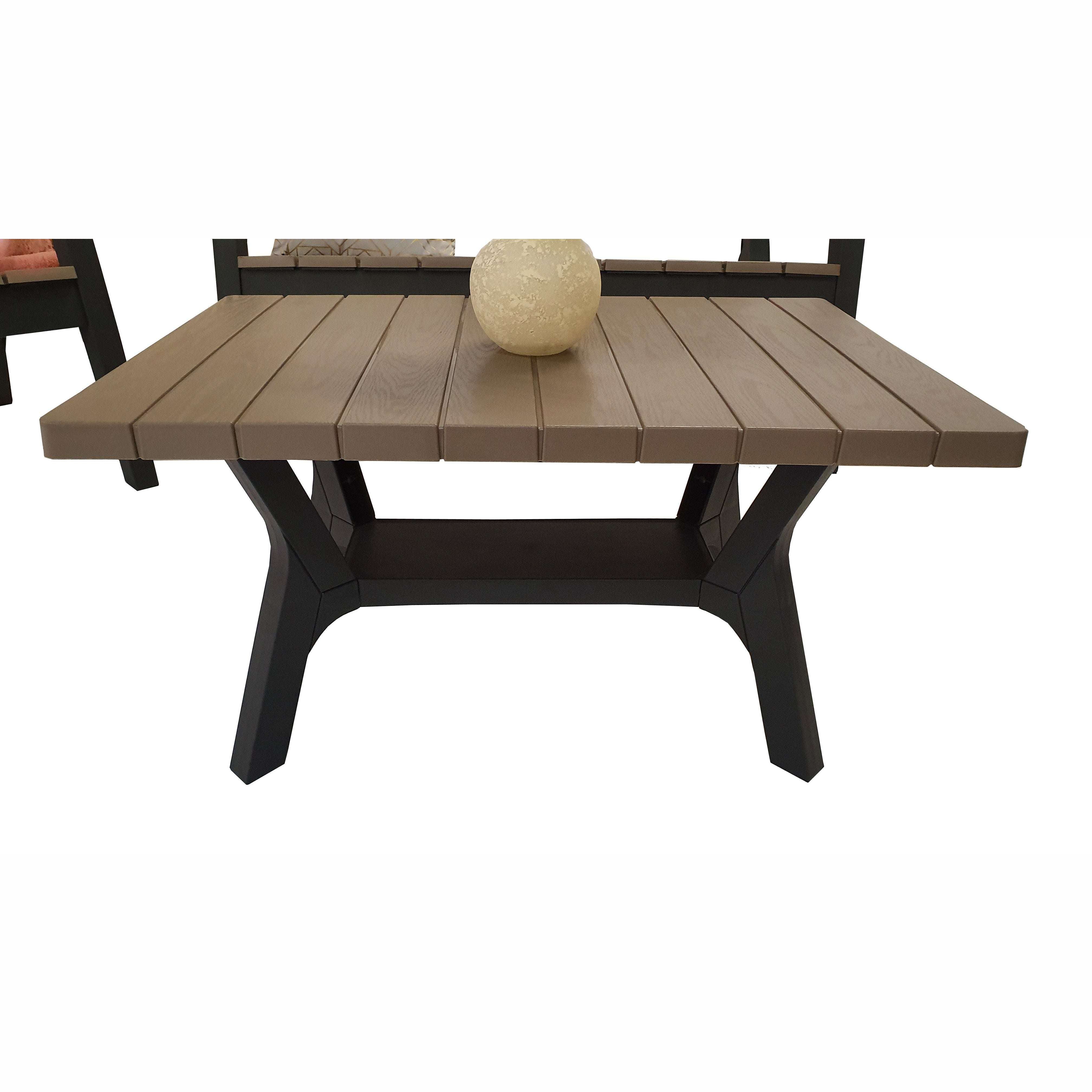 Exceptional Garden:Signature Weave Polly 4-Seater Sofa Set with Coffee Table