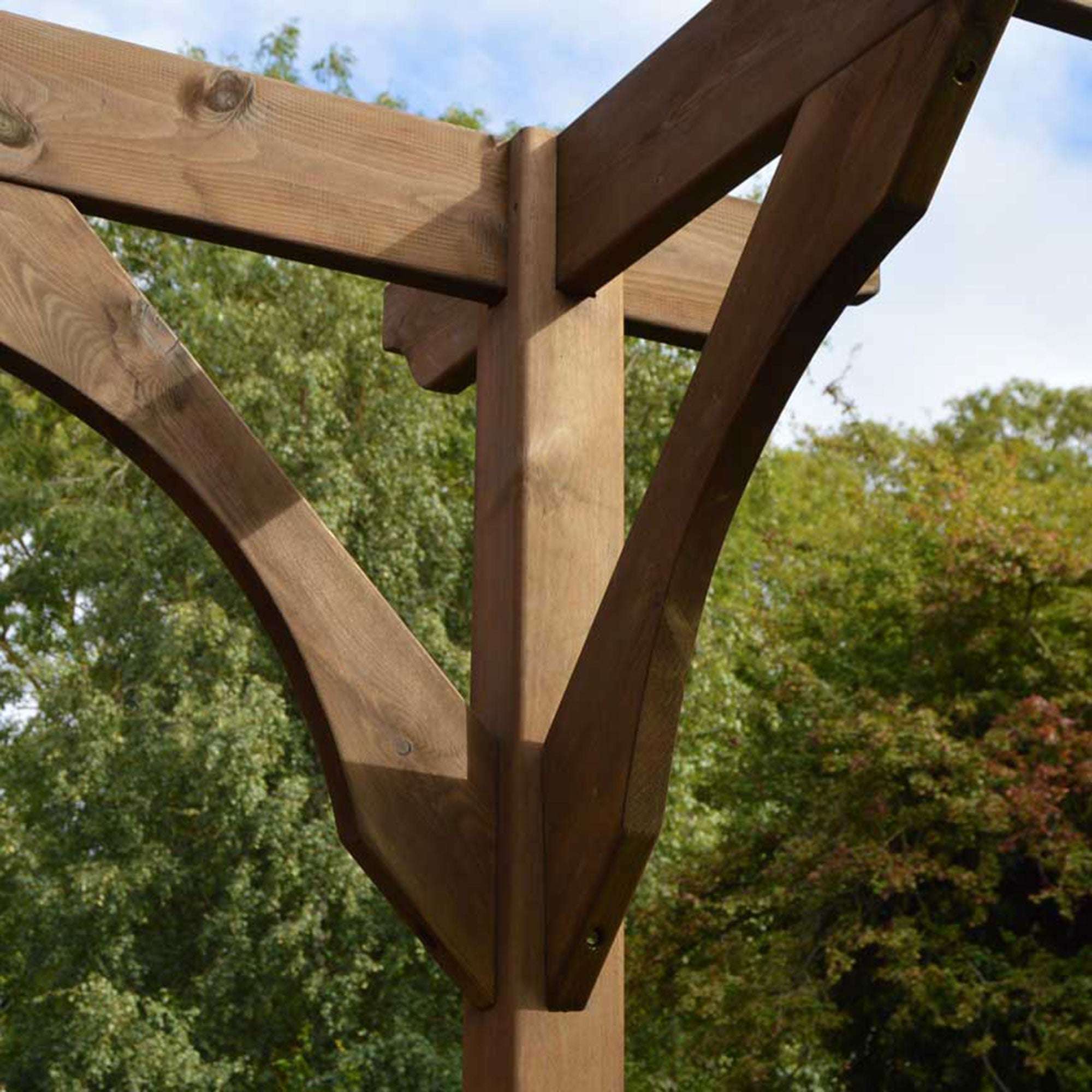 Exceptional Garden:Premium Lean To Pergola with Two Posts