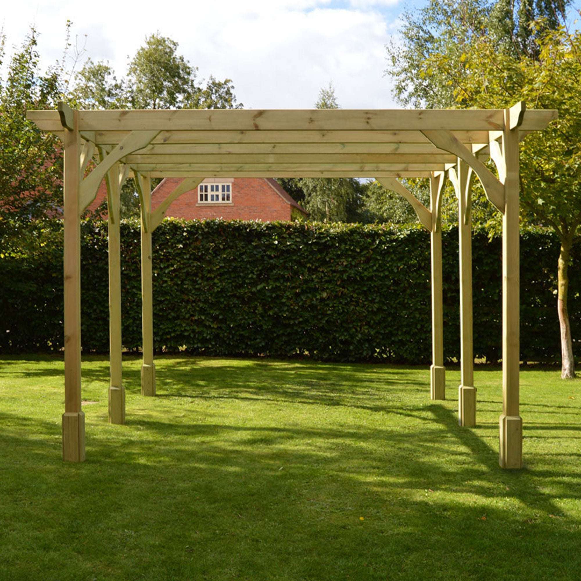 Exceptional Garden:Premium Pergola with Six Posts