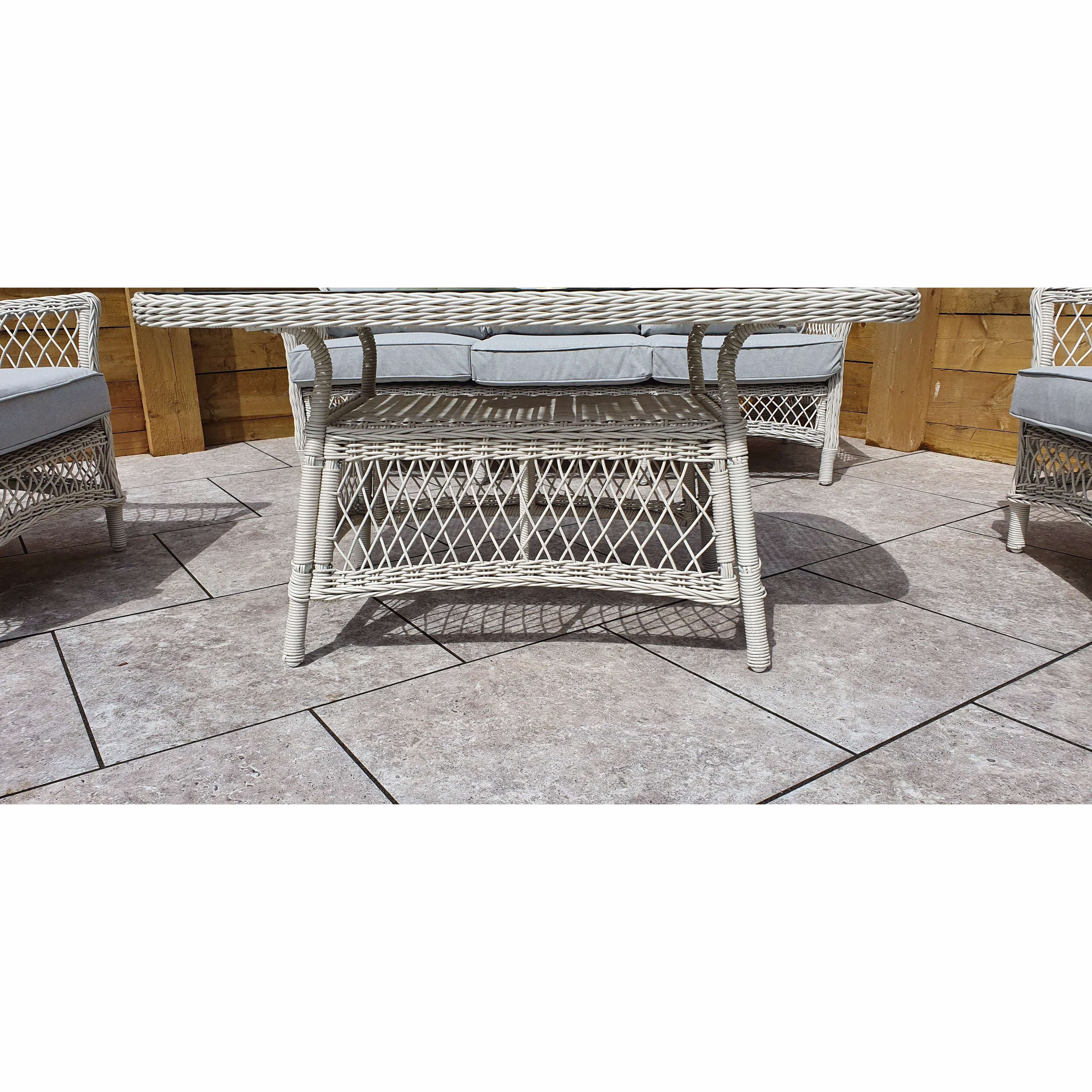 Exceptional Garden:Signature Weave Rose 5-Seater Sofa Set