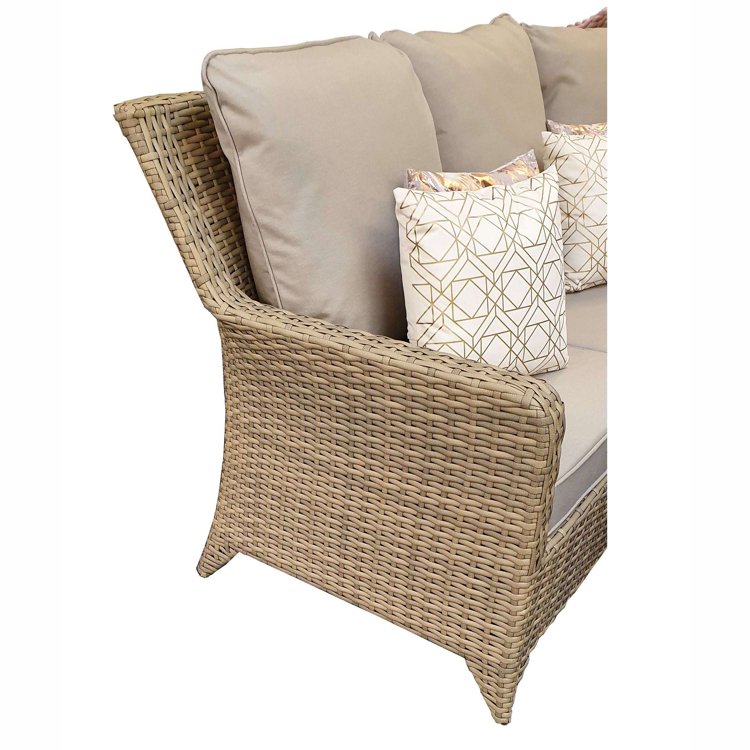Exceptional Garden:Signature Weave Sarah Corner dining Set - Nature