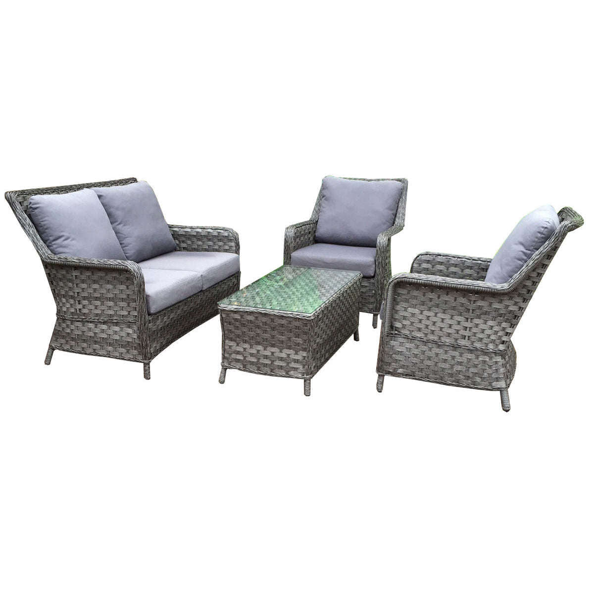 Exceptional Garden:Signature Weave Mia 4-Setaer sofa Set