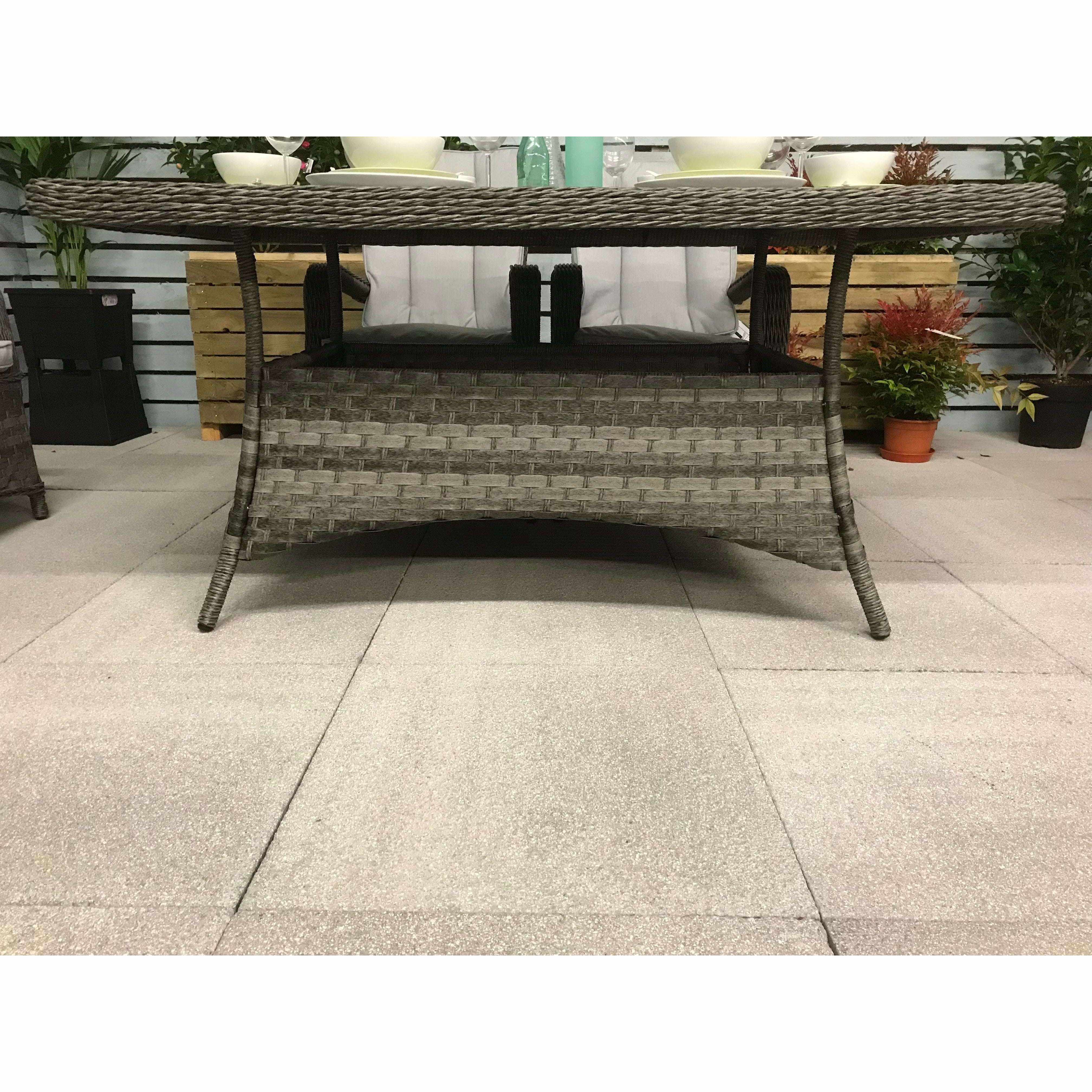 Exceptional Garden:Signature Weave Victoria Rectangular Dining Table