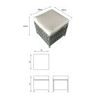 Signature Weave Charlotte Corner Dining Set - Grey