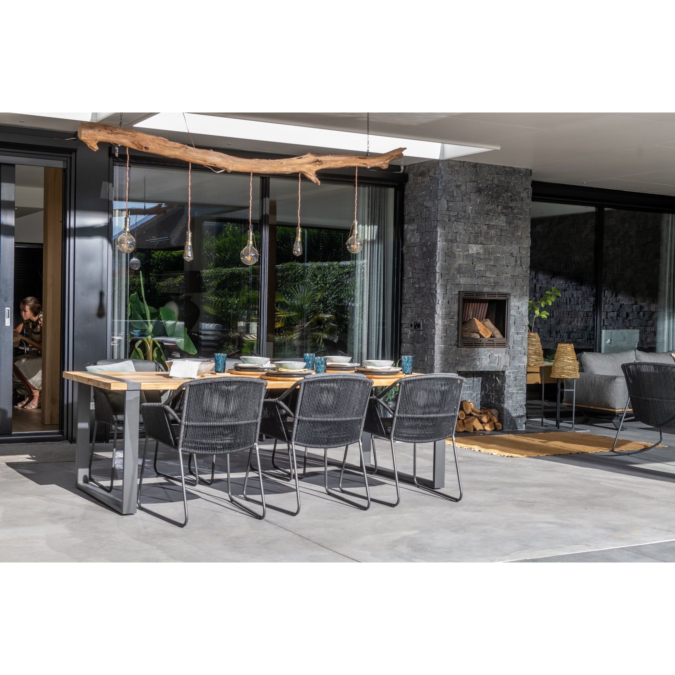 4 Seasons Outdoor Accor 6 Seater Dining Set with 240cm Alto Table