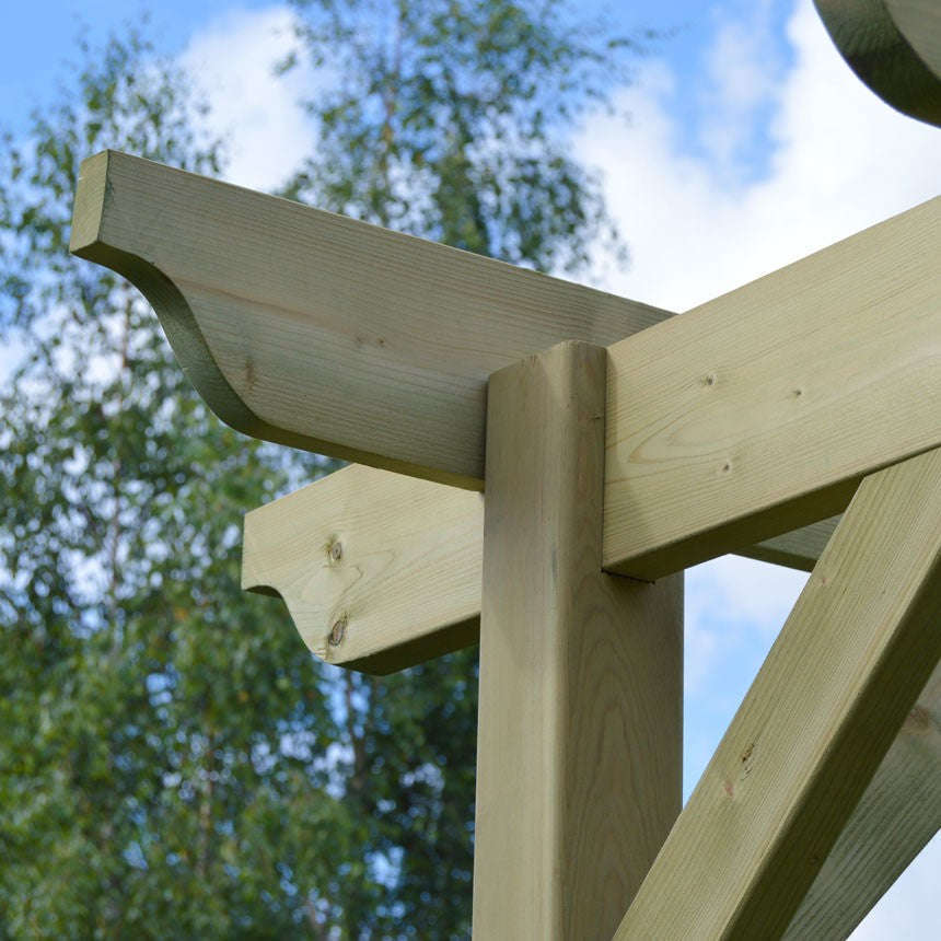 Exceptional Garden:Wooden Pergola with Decking Kit