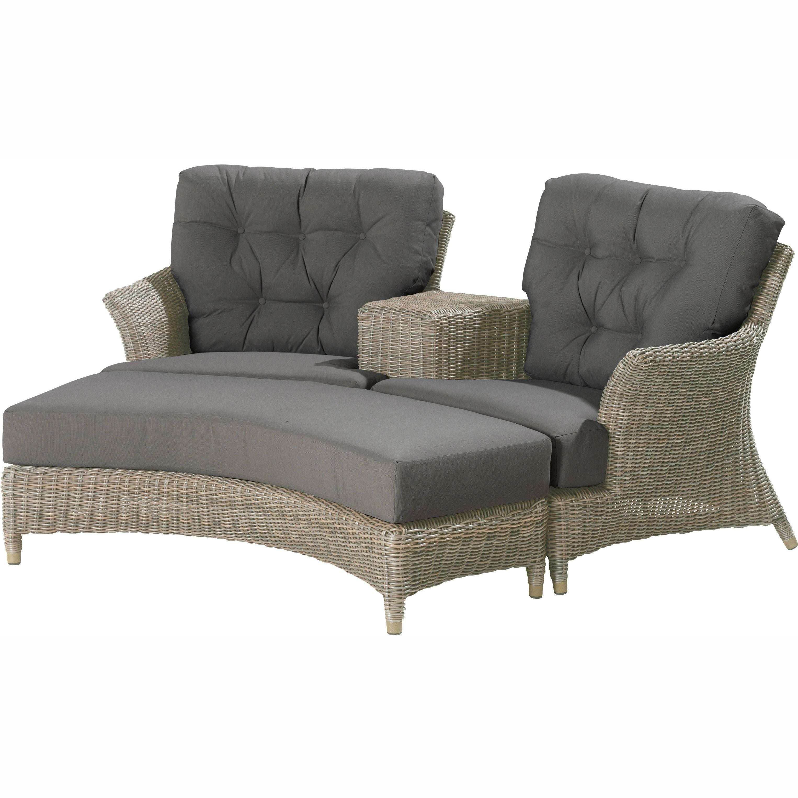 Exceptional Garden:4 Seasons Outdoor Valentine Loveseat with 4 cushions