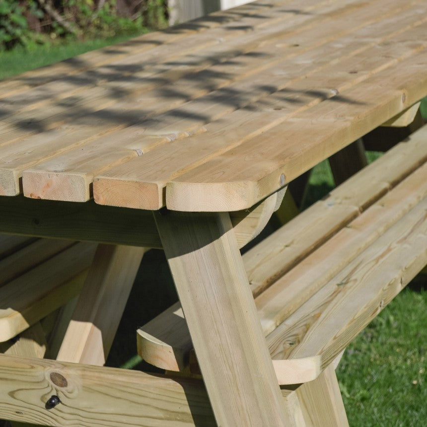 Oakham Rounded Picnic Table and Bench Set by Rutland County