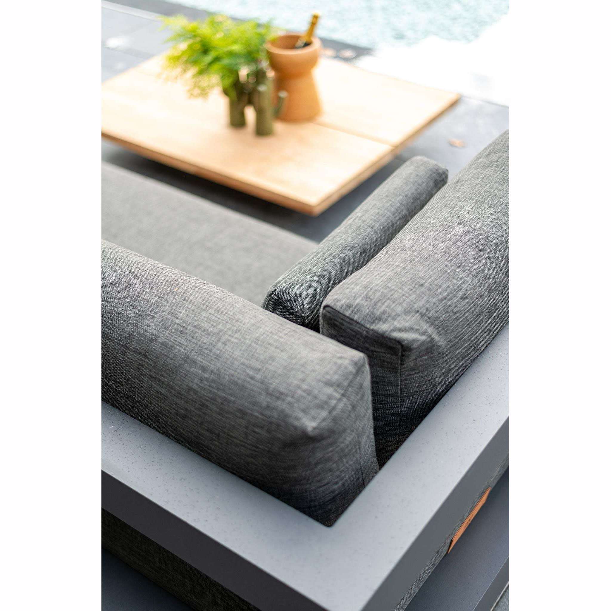 Exceptional Garden:4 Seasons Outdoor Metropolitan Corner Set with Metropolitan Coffee Table