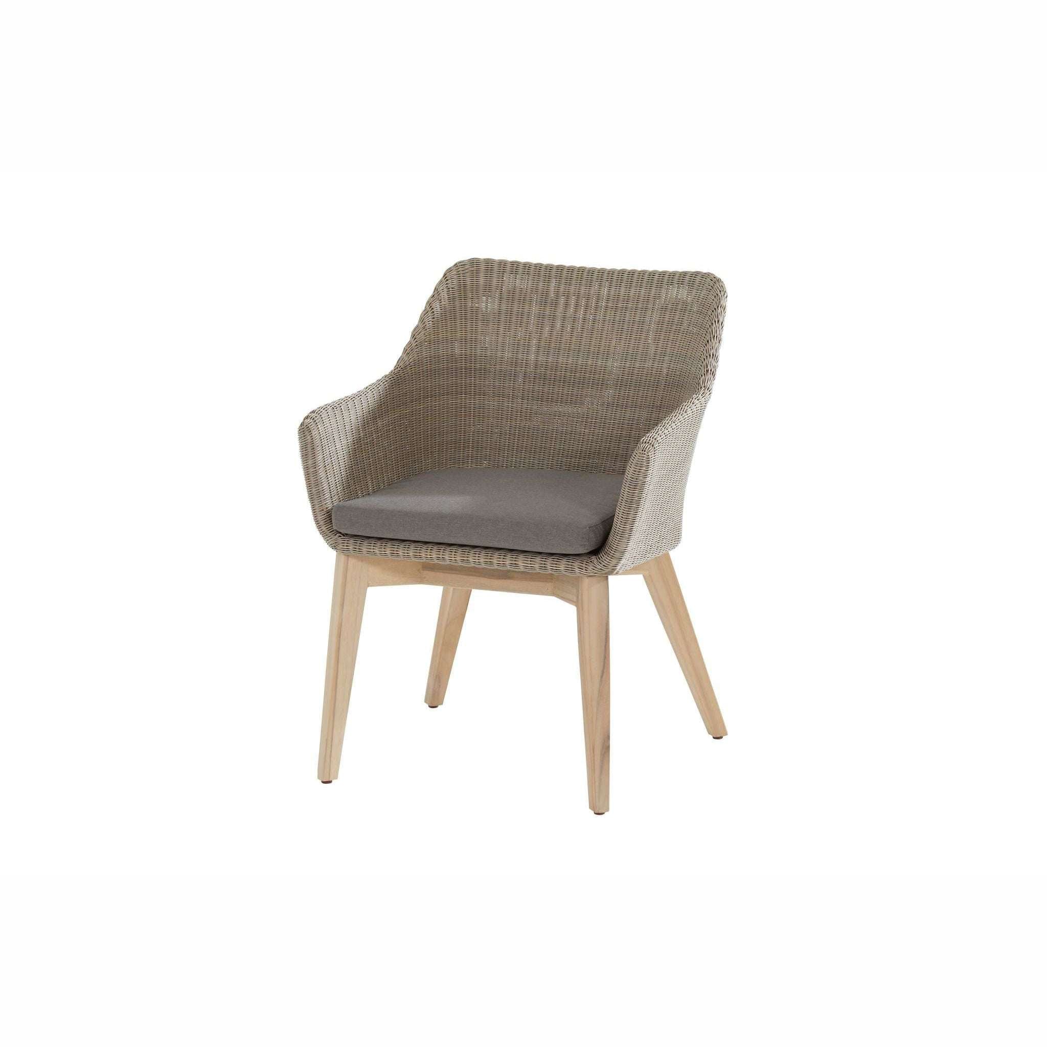 Exceptional Garden:4 Seasons Outdoor Avila 4 Seater dining set with 130cm Derby Teak Round Table