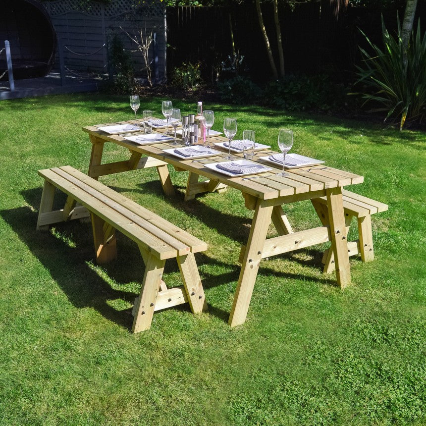 Oakham Picnic Table And Bench Set by Rutland County
