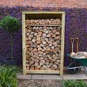 Exceptional Garden:Rutland Country Greetham Log Store With Kindling Shelf - 6ft