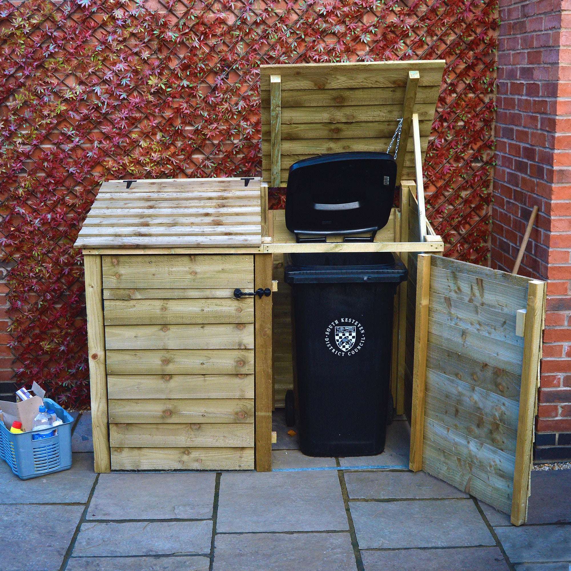 Exceptional Garden:Rutland Country Morcott Double Wheelie Bin Storage Unit