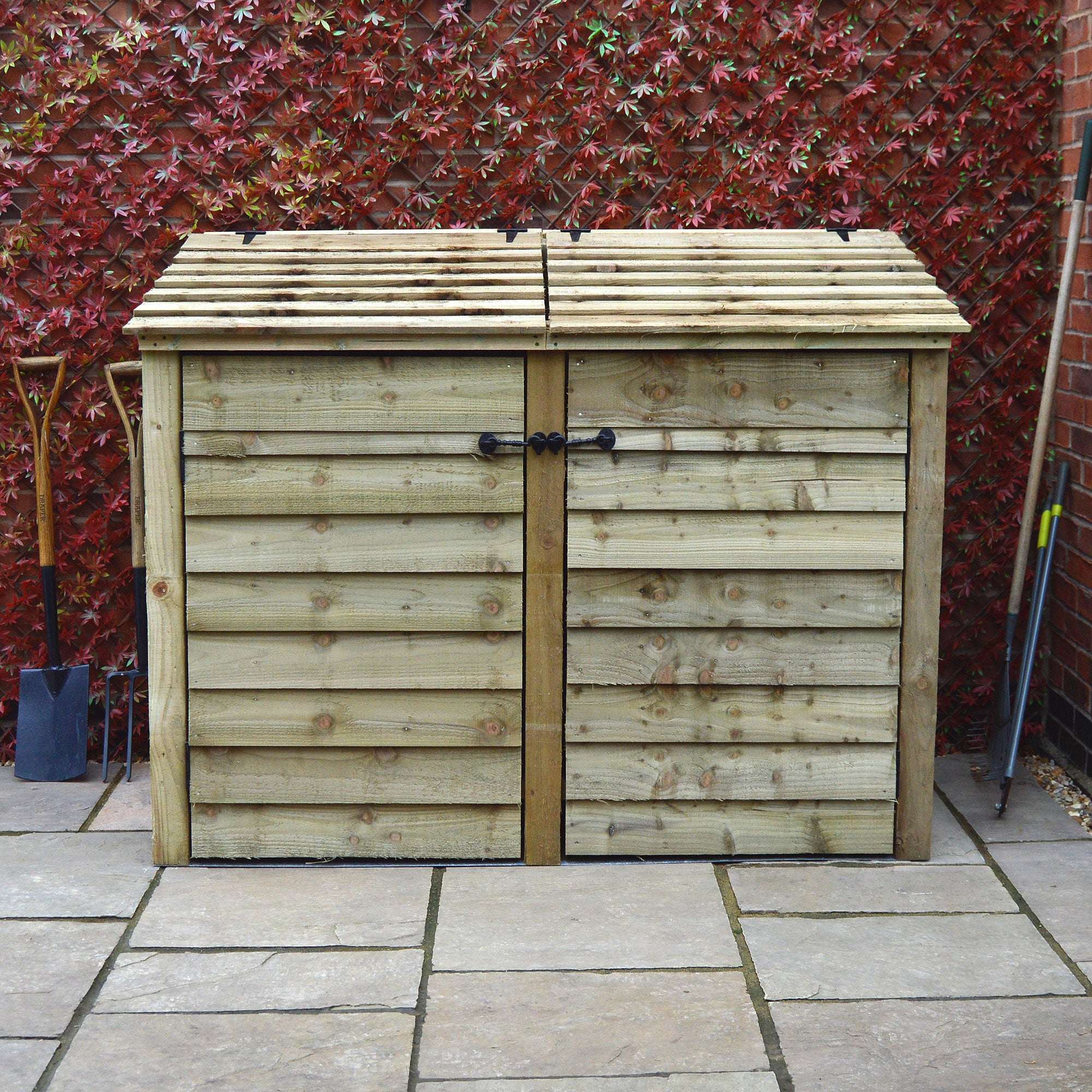 Exceptional Garden:Rutland Country Morcott Double Wheelie Bin Storage Unit
