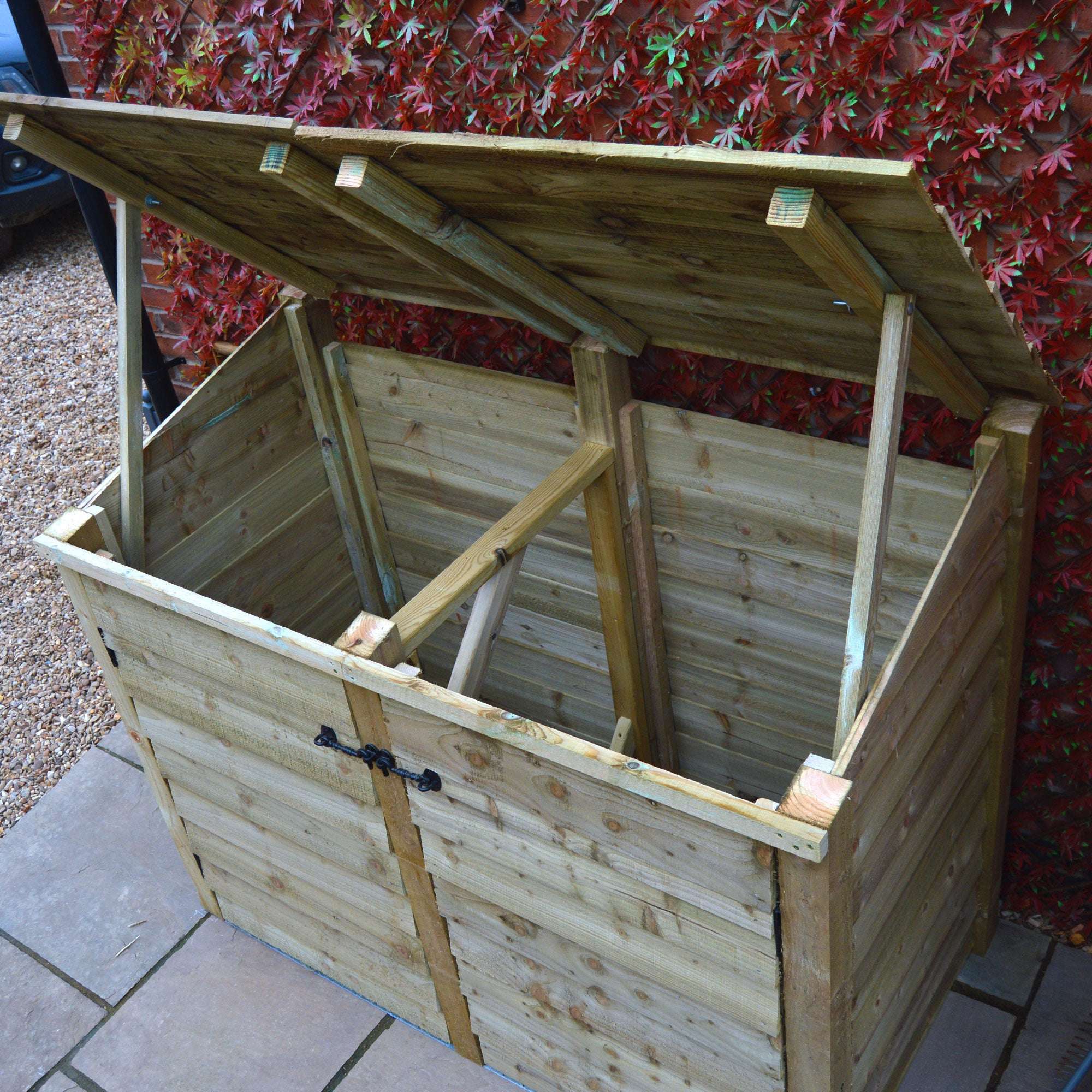 Exceptional Garden:Rutland Country Morcott Double Wheelie Bin Storage Unit