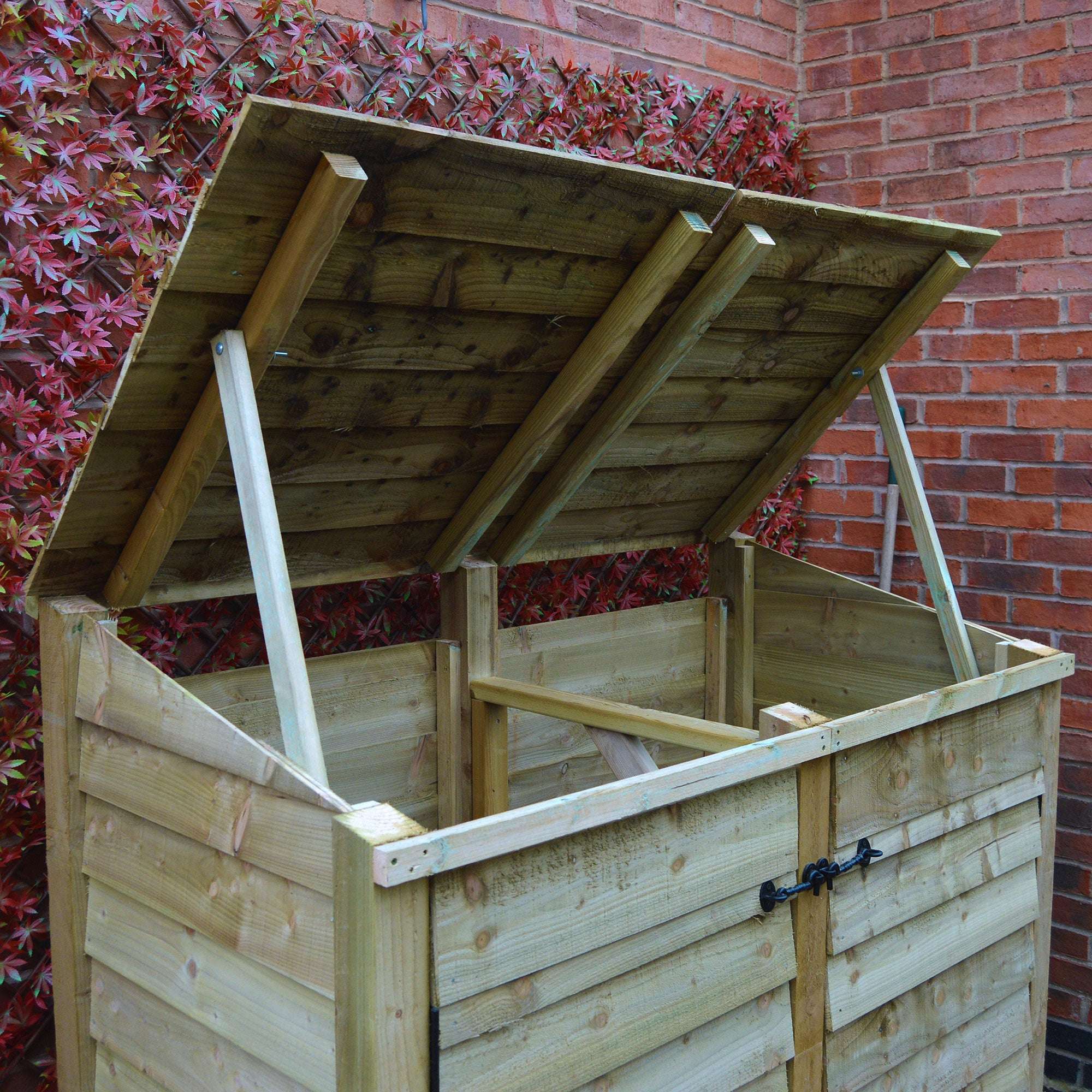 Exceptional Garden:Rutland Country Morcott Double Wheelie Bin Storage Unit
