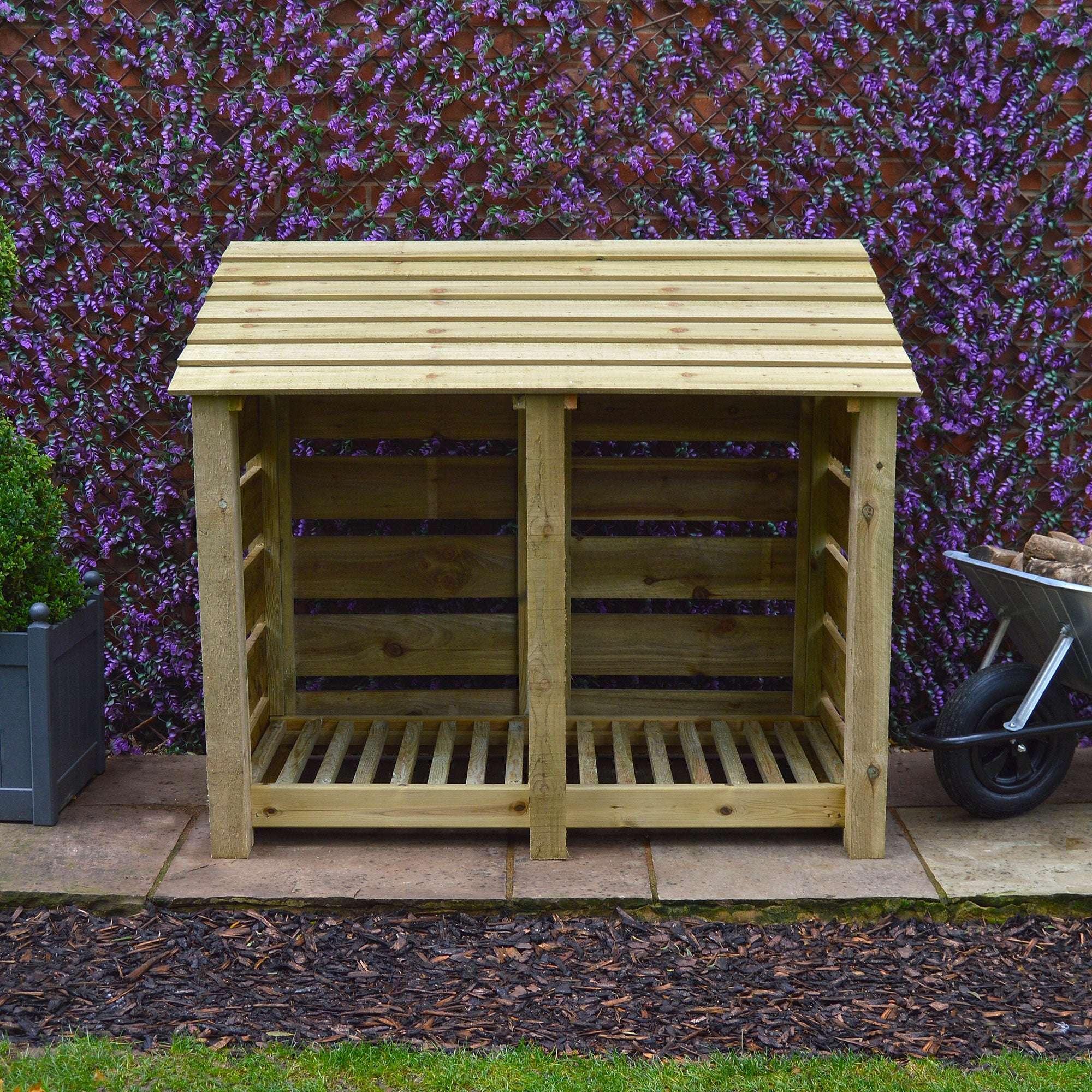 Rutland Country Cottesmore Log Store - 4ft:Rutland County,Exceptional Garden